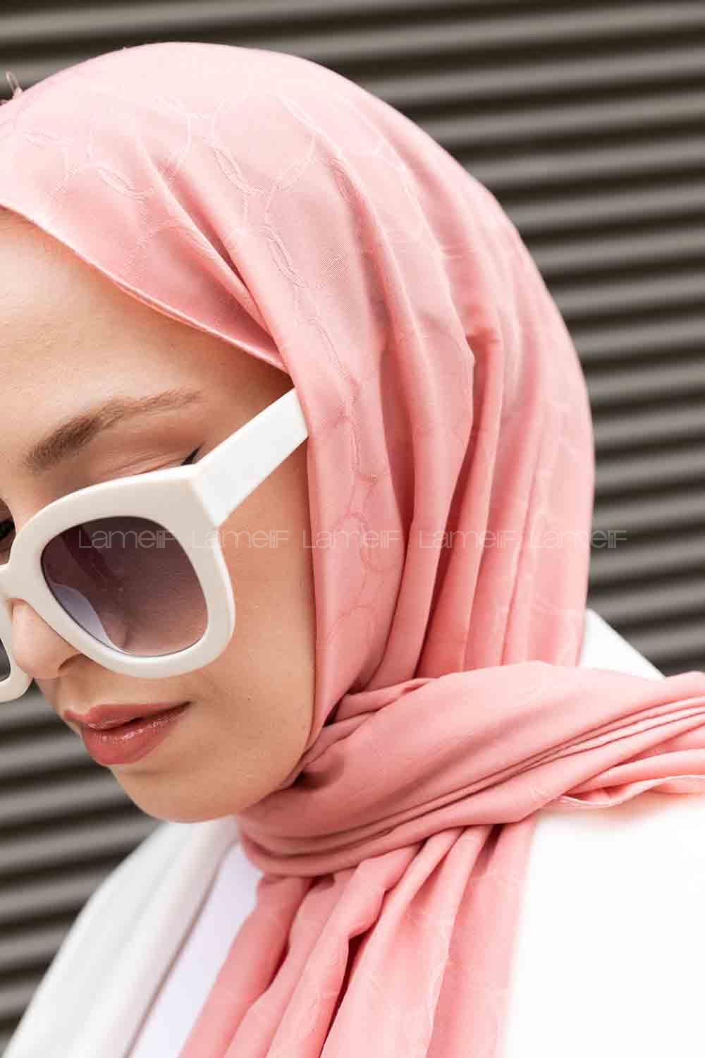 Powder Cotton Fabric Viscose Fabric Straight Shawl