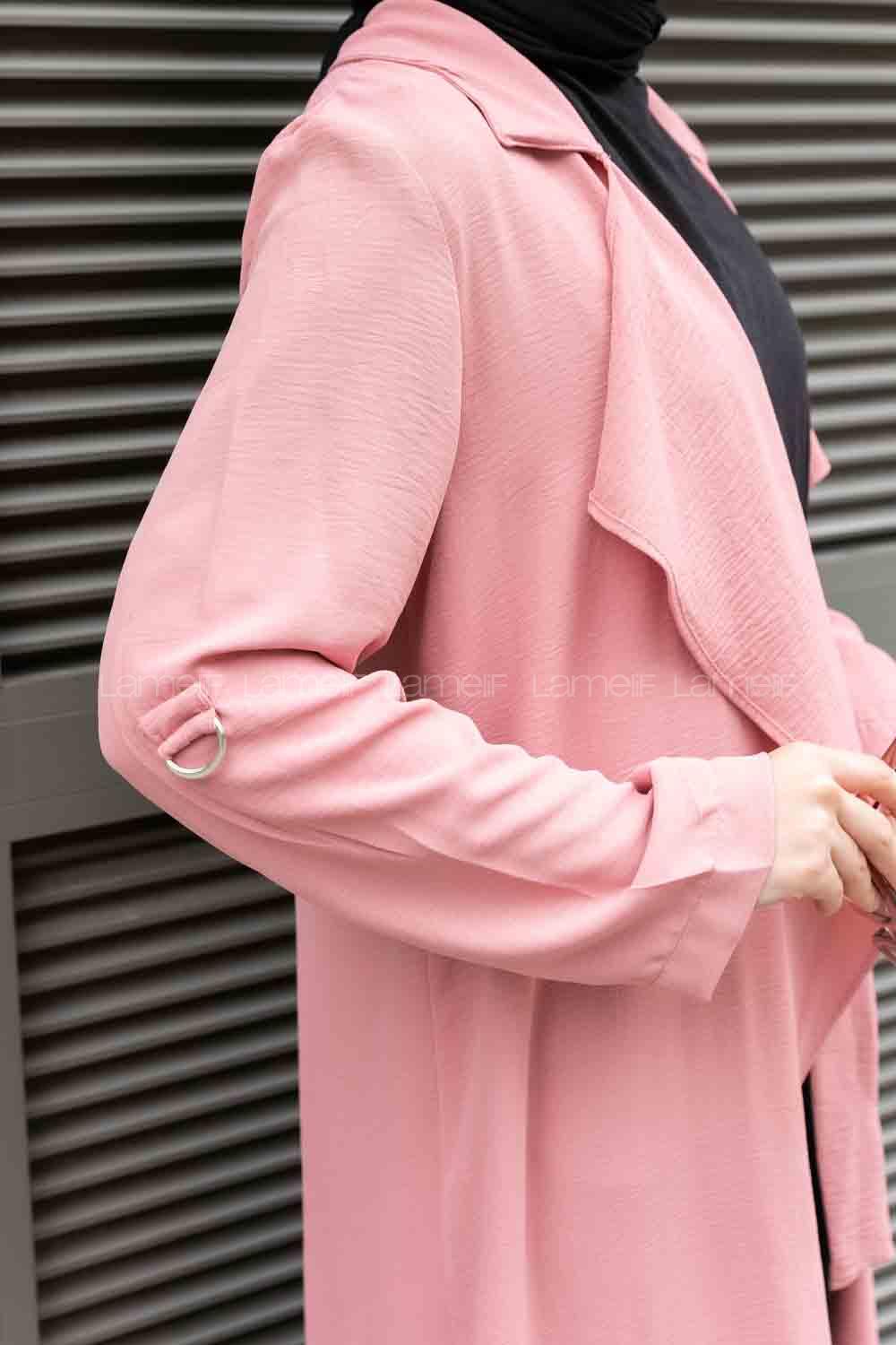 Powder Long Arm Belted Ayrobin Trench Coat