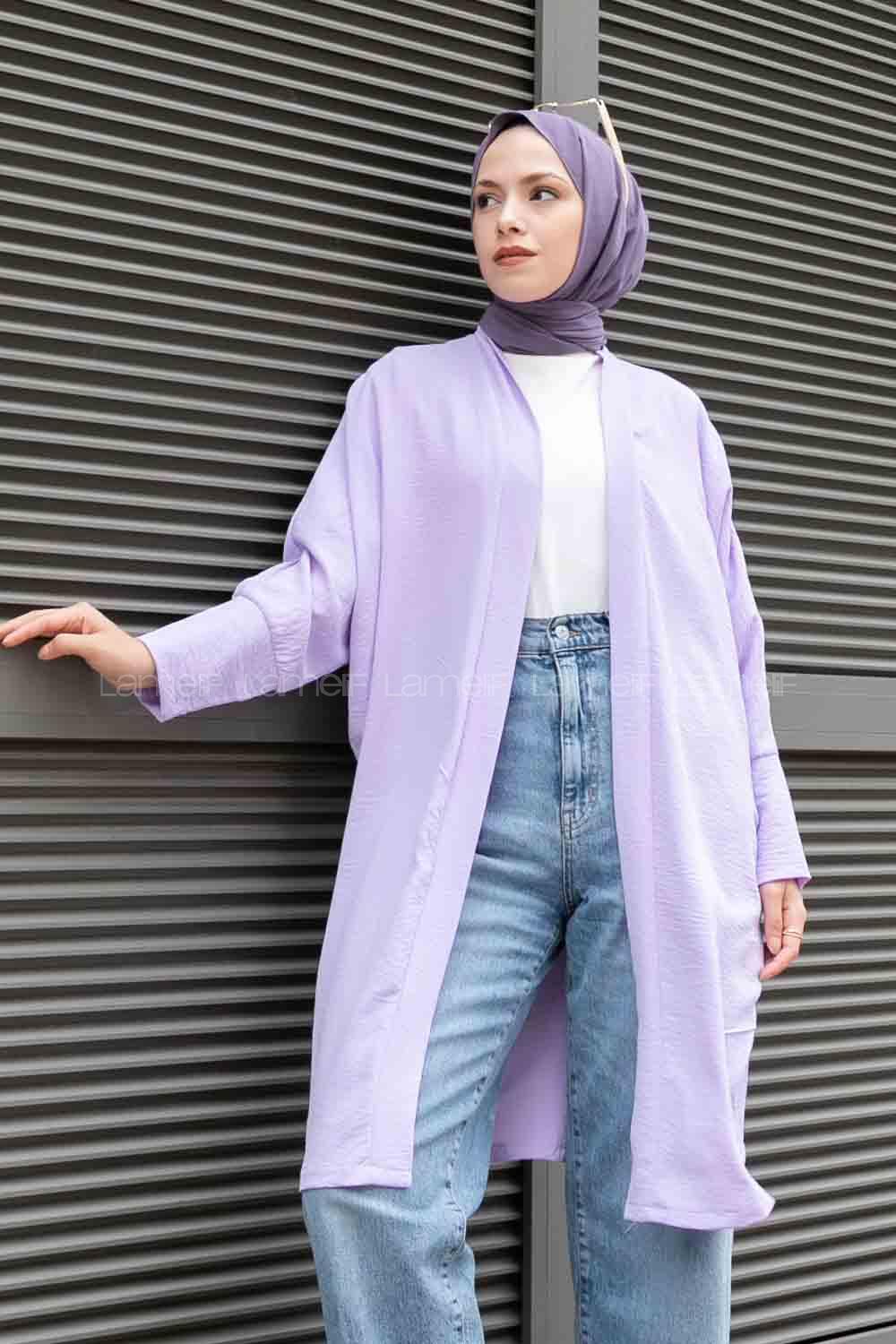 Lilac Bat Sleeve Arm Without Accessories Ayrobin Straight Kimono