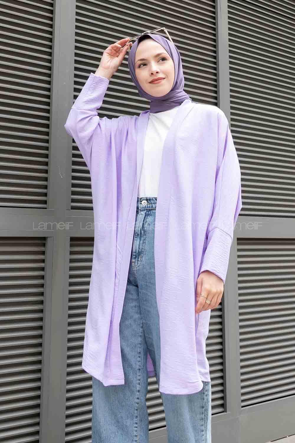 Lilac Bat Sleeve Arm Without Accessories Ayrobin Straight Kimono