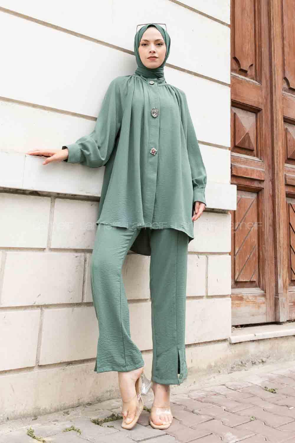 Modalamelif 3 Bronşlu Ayrobin Takım Çağla Yeşili