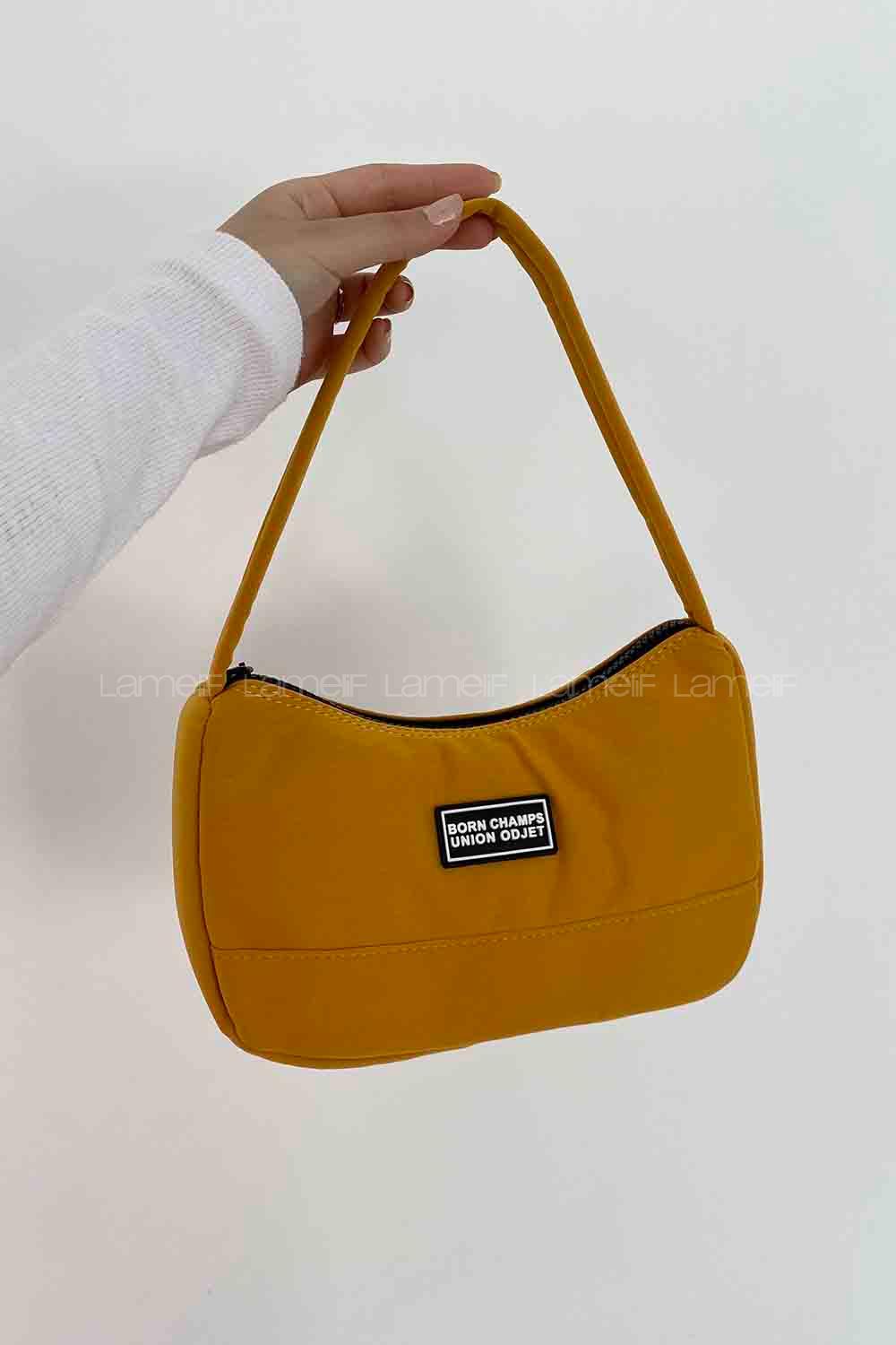 Lamelif Baguette El Ve Omuz Çanta Sarı
