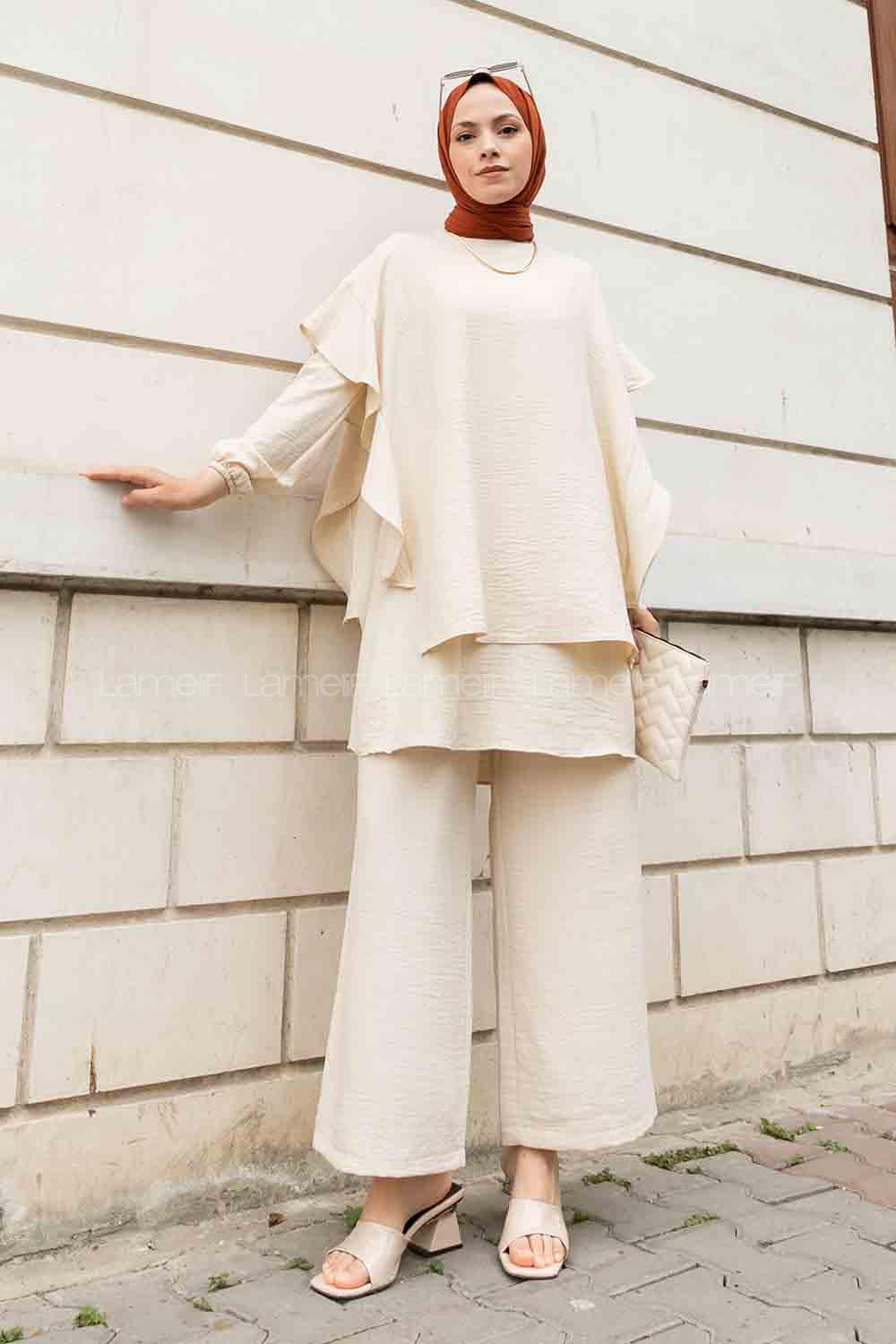 Stone Crew Neck Long Arm Ayrobin Regular Trousers Comfortable Suit