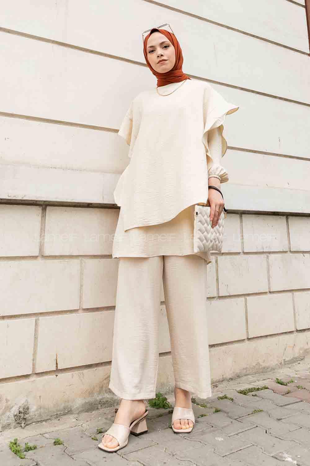 Stone Crew Neck Long Arm Ayrobin Regular Trousers Comfortable Suit