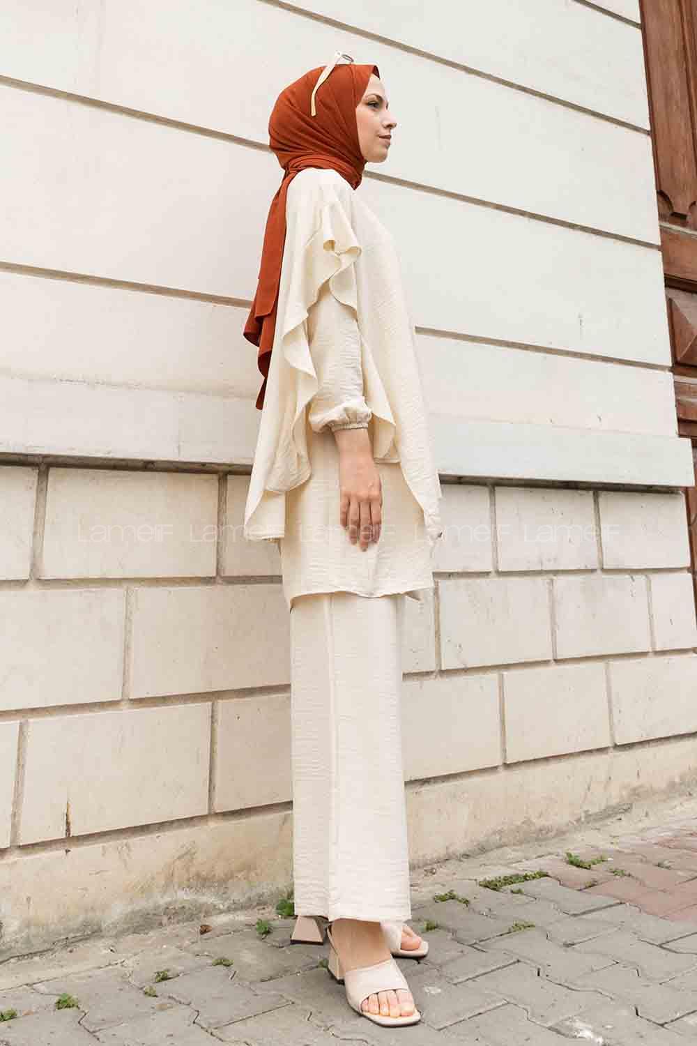 Stone Crew Neck Long Arm Ayrobin Regular Trousers Comfortable Suit