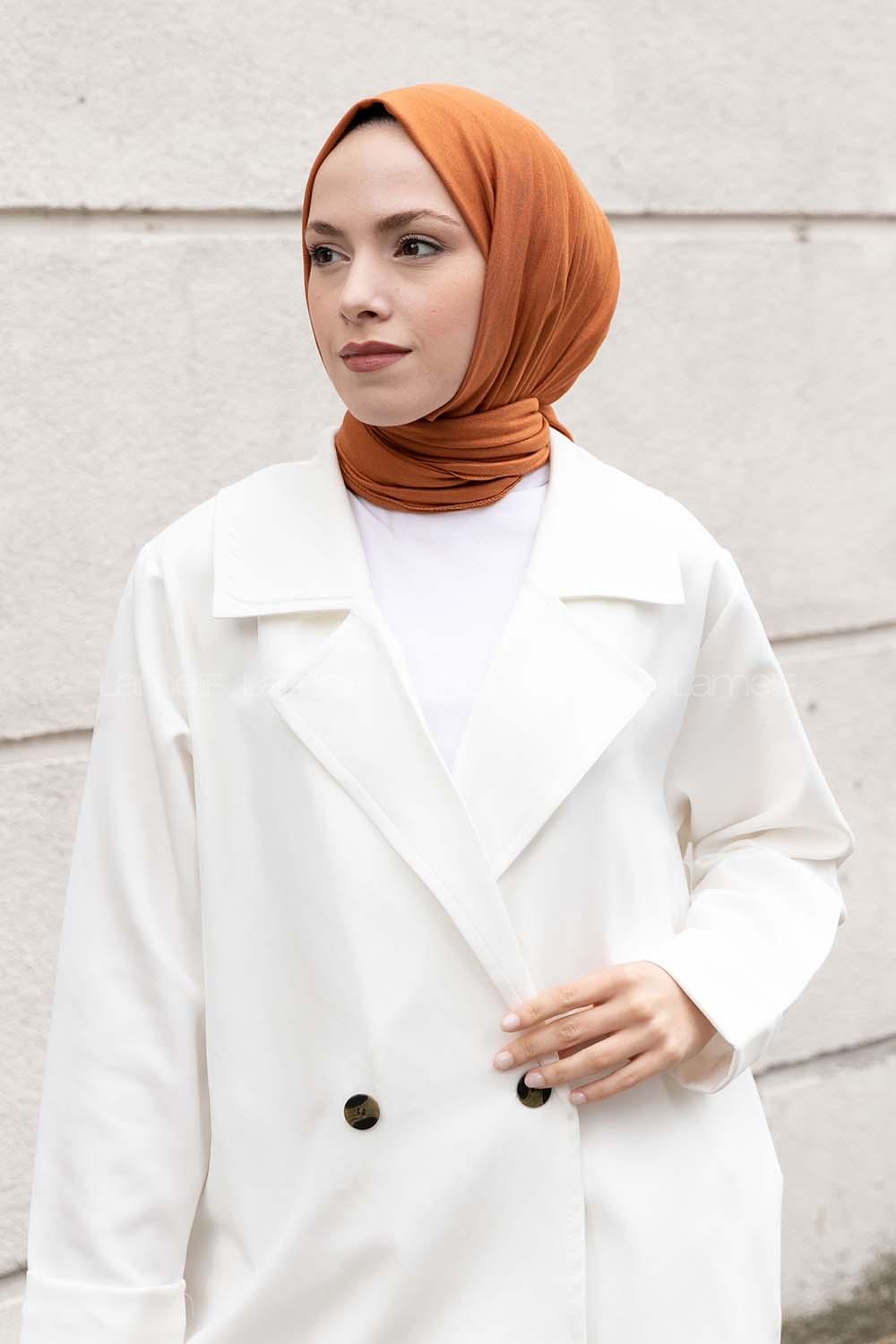 Lamelif Turuncu Penye Şal