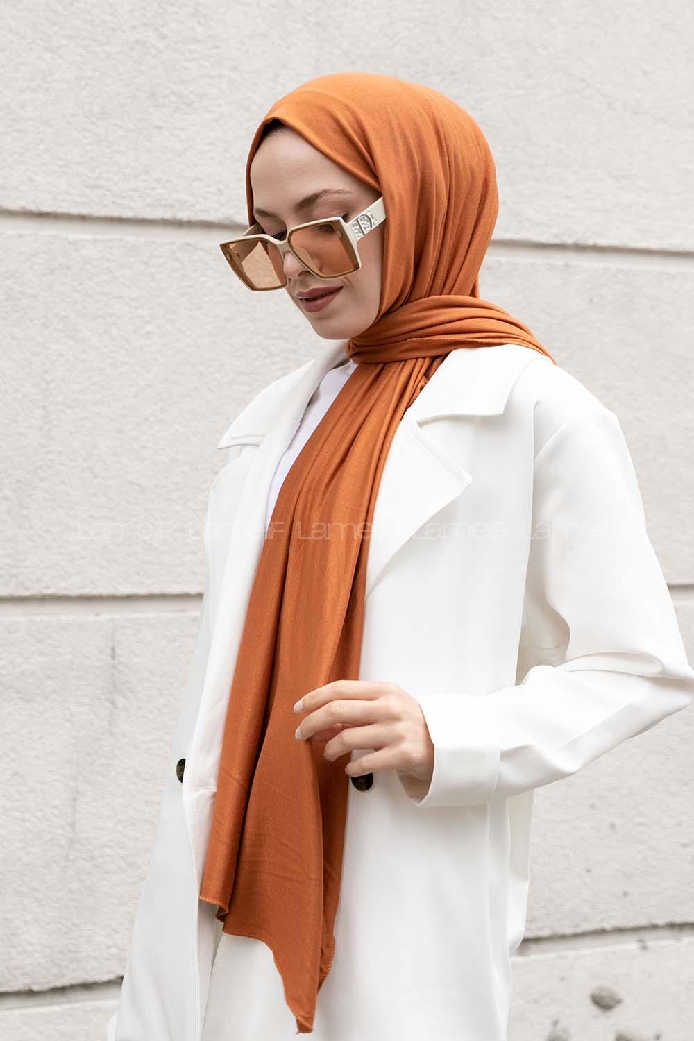 Lamelif Turuncu Penye Şal