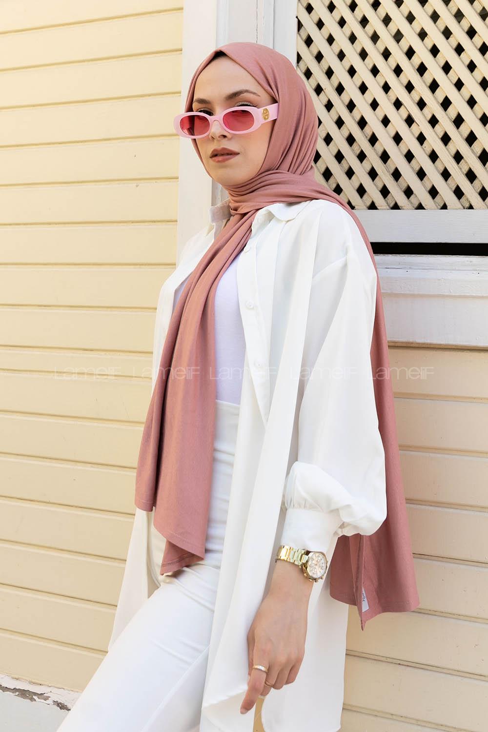 Powder Combed Fabric Straight Shawl