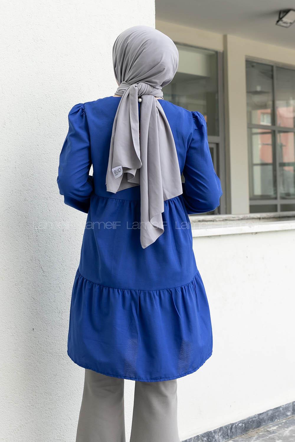 Saxe Crew Neck Cotton Unprinted Tunic