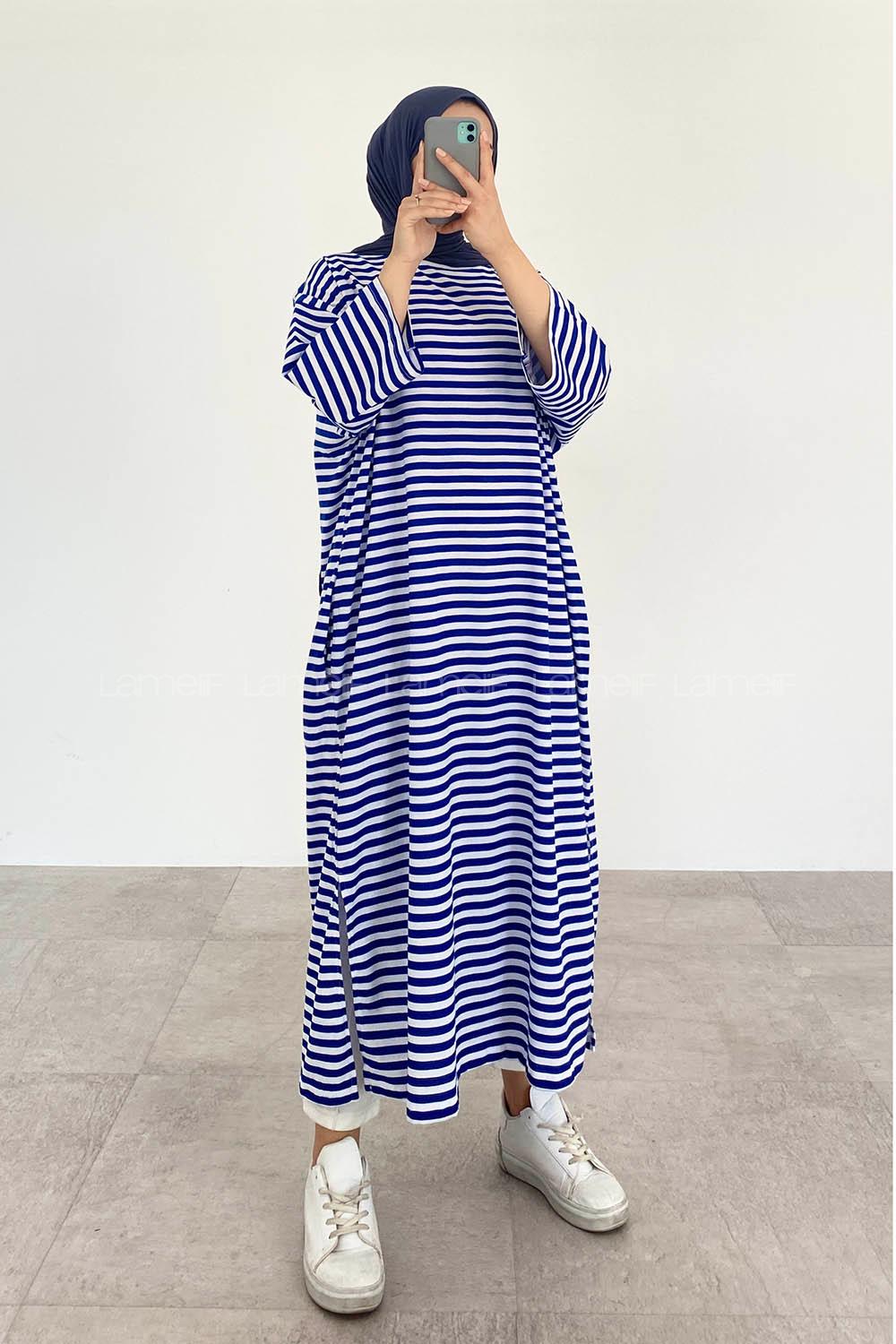 Saxe Crew Neck Cotton Printed Tunic