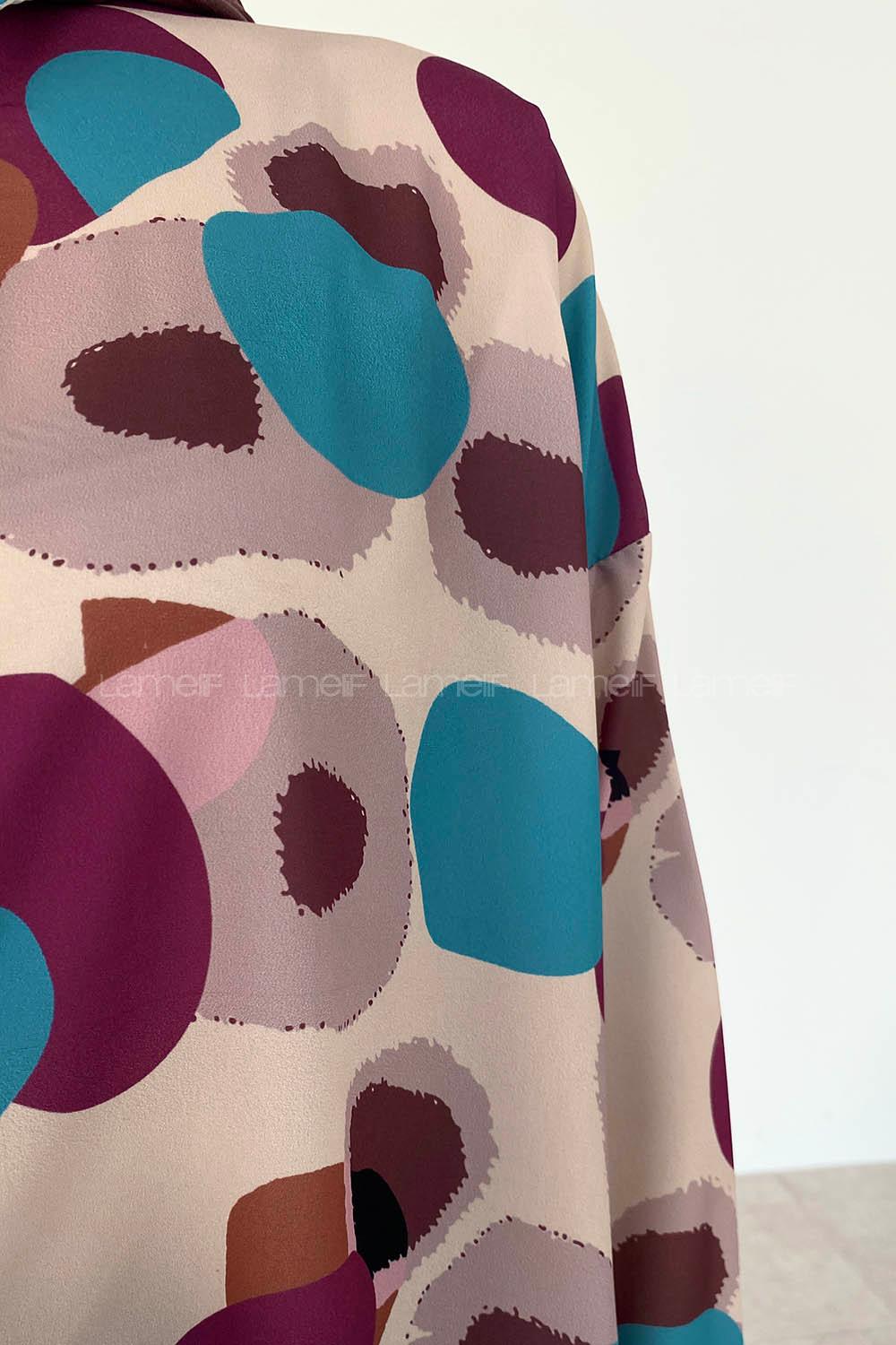 Stone Shirt Collar Long Arm Cotton Printed Shirt