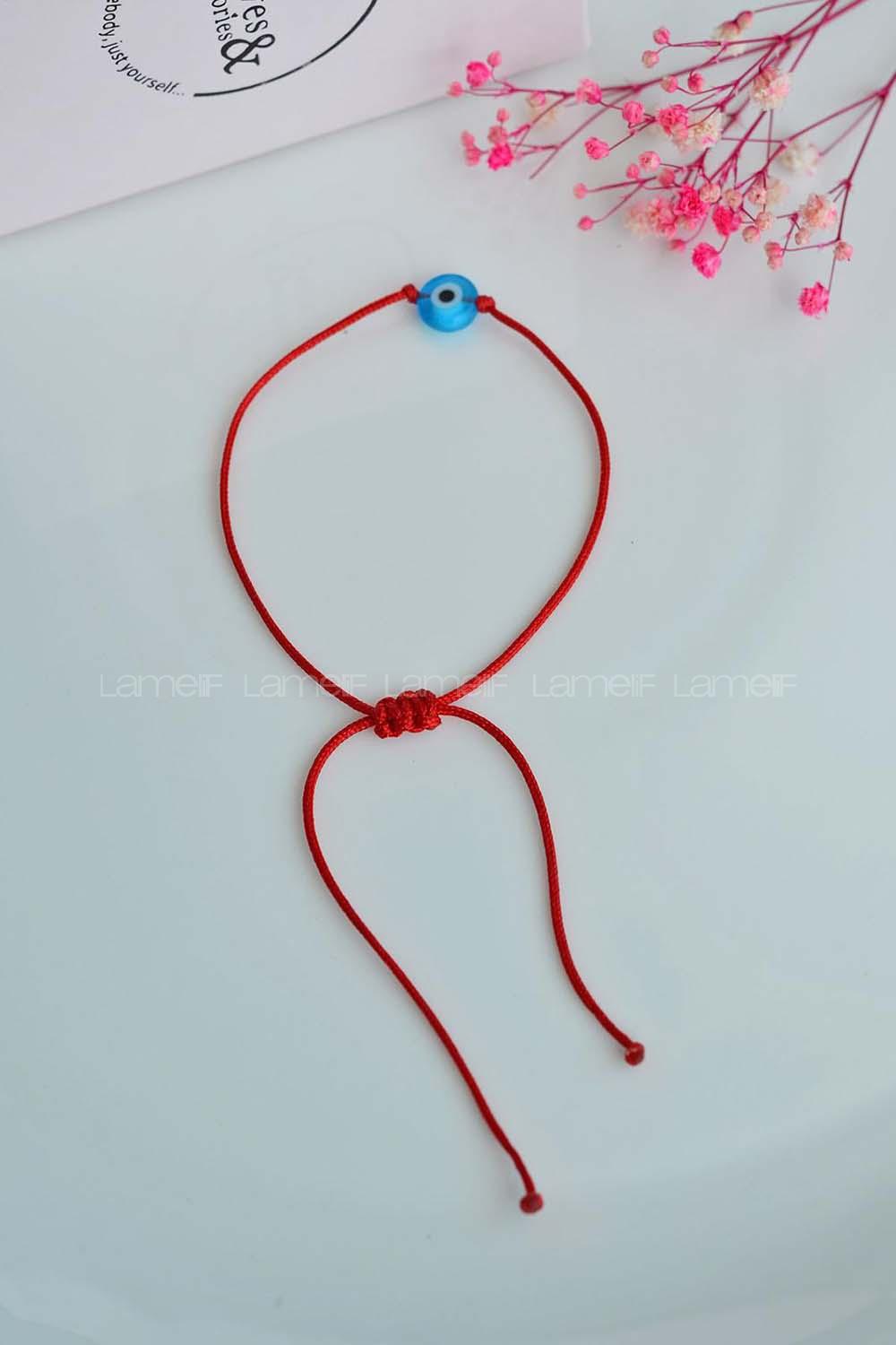 Red Belted Gold Straight Wristband