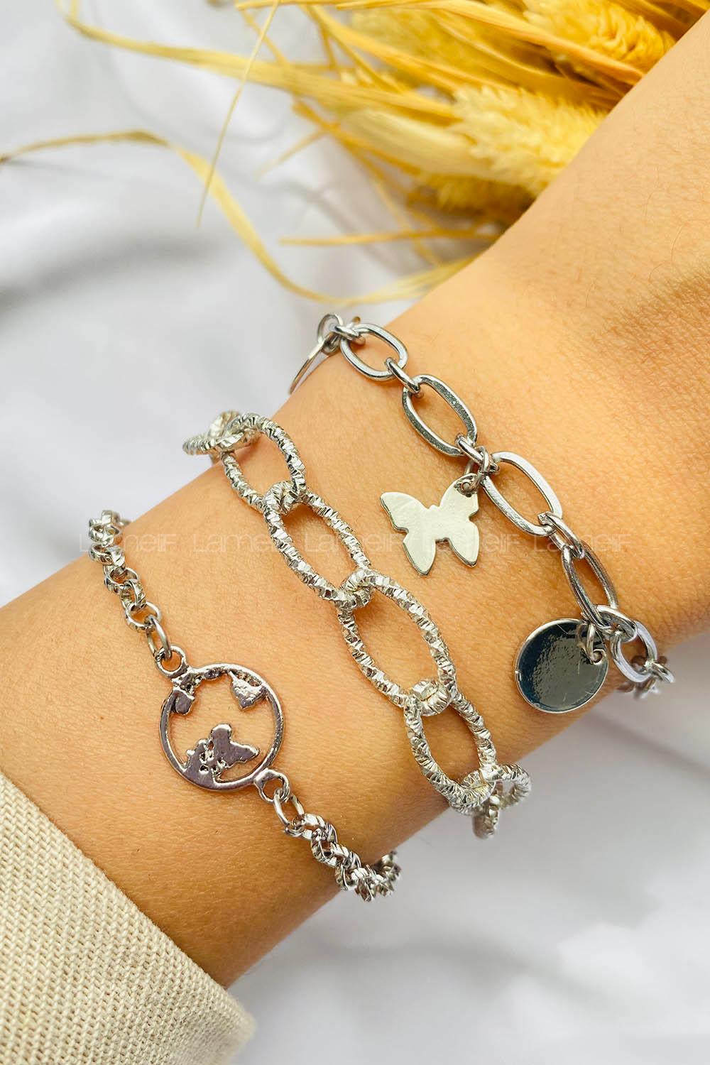 1325-5-en Belted Gold Straight Wristband