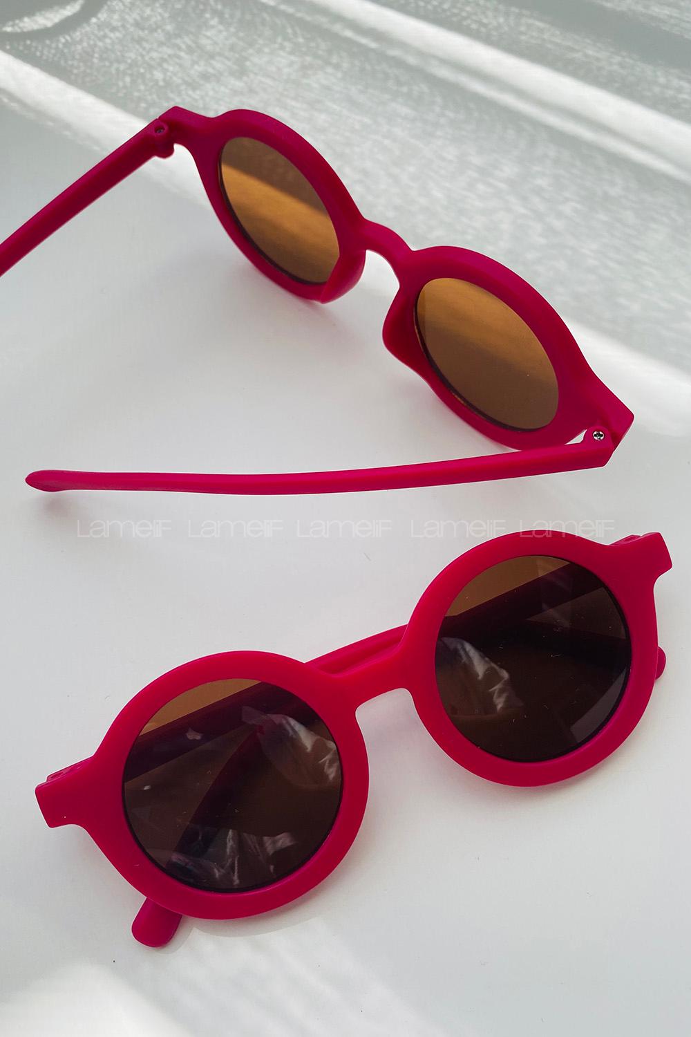 Dark Pink Glasses