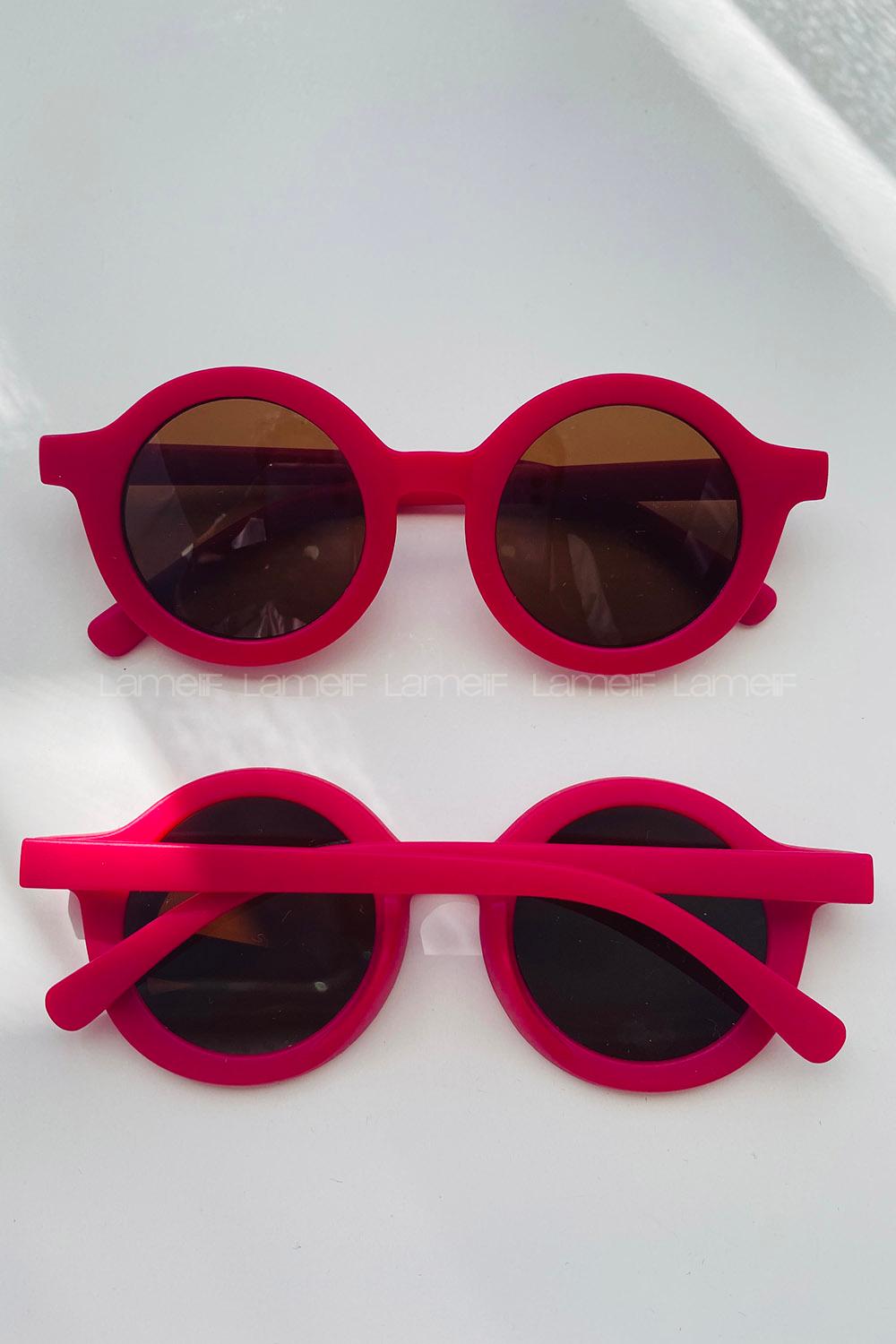 Dark Pink Glasses