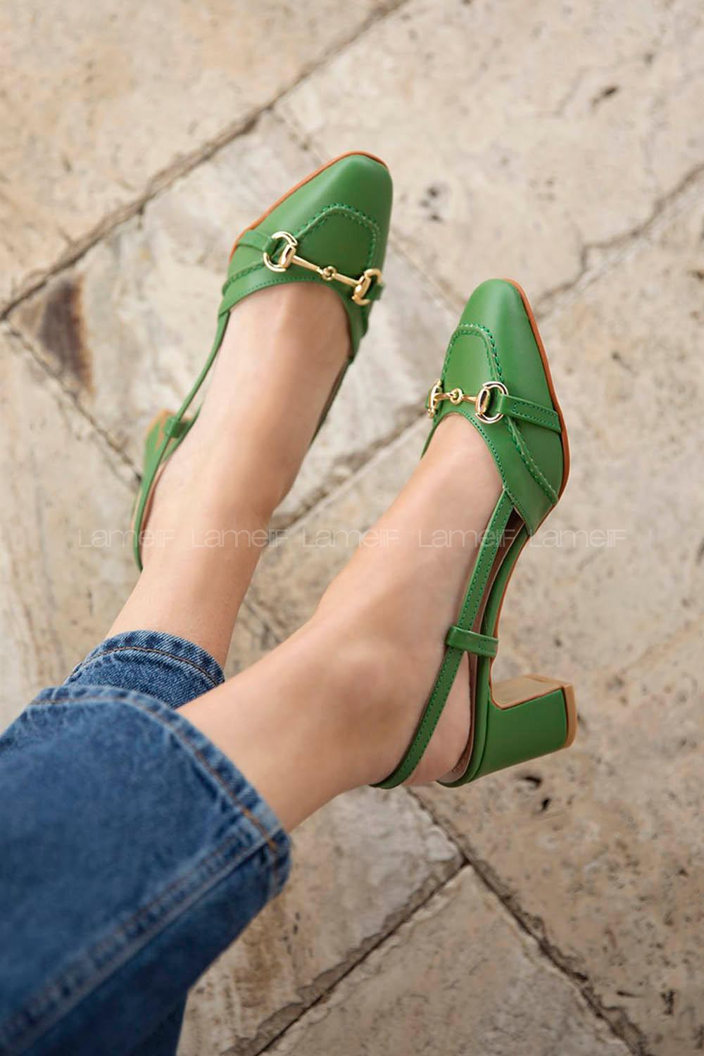 Green Heeled Shoes