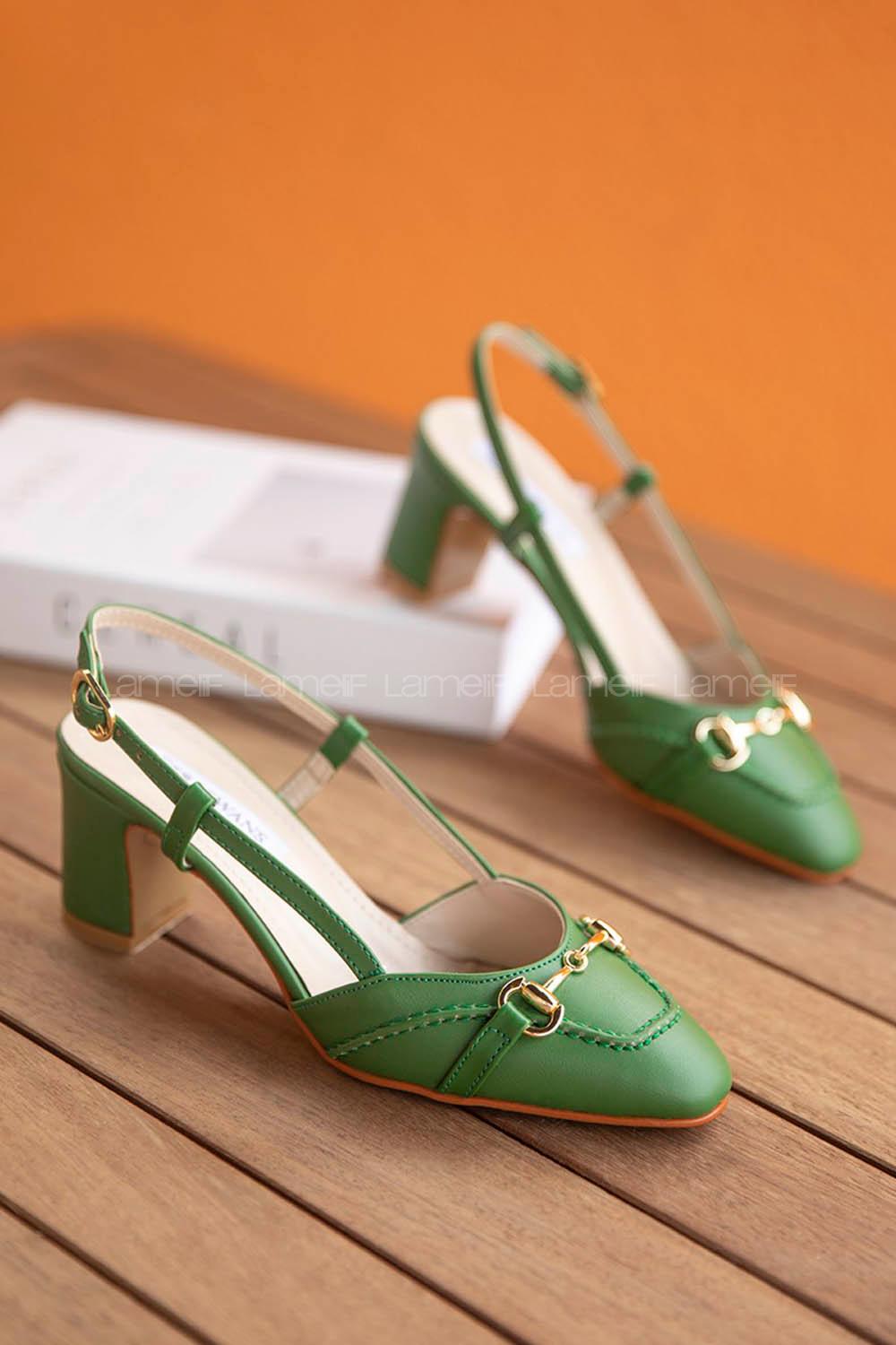 Green Heeled Shoes
