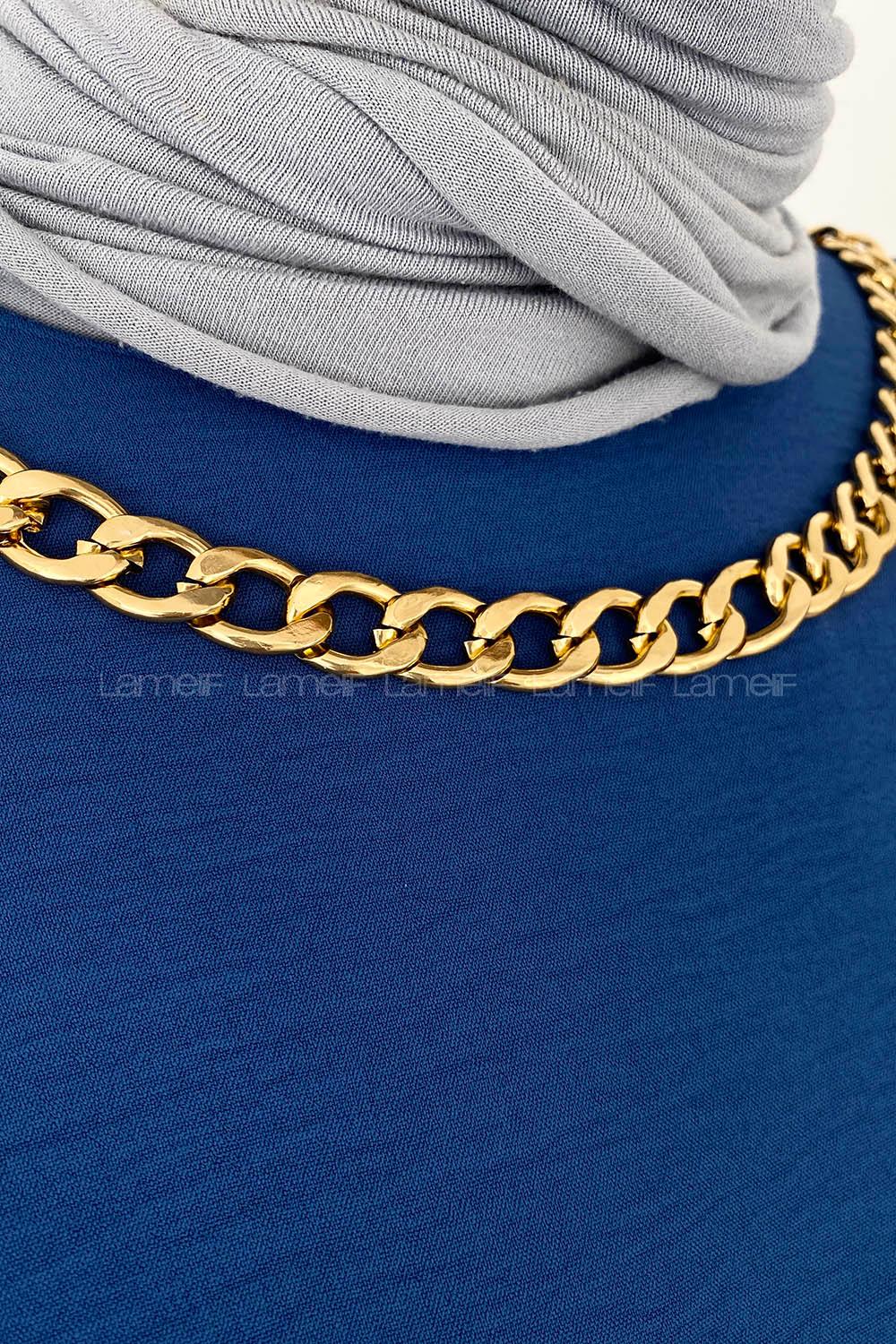 Indigo Crew Neck Ayrobin Unprinted Tunic