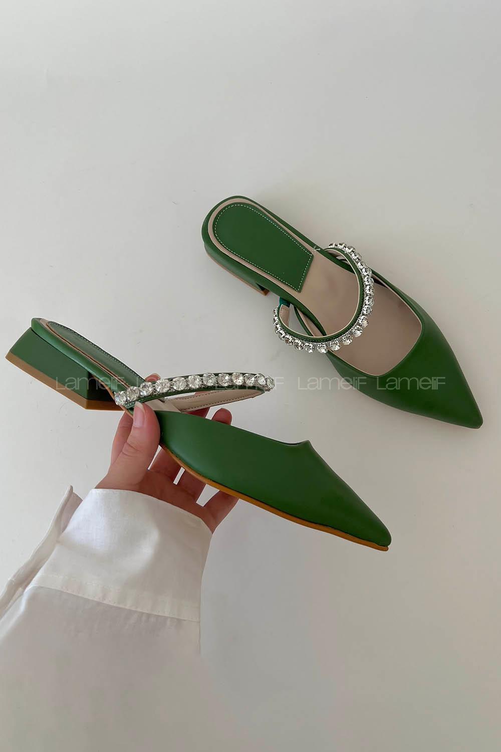 Green Heeled Shoes