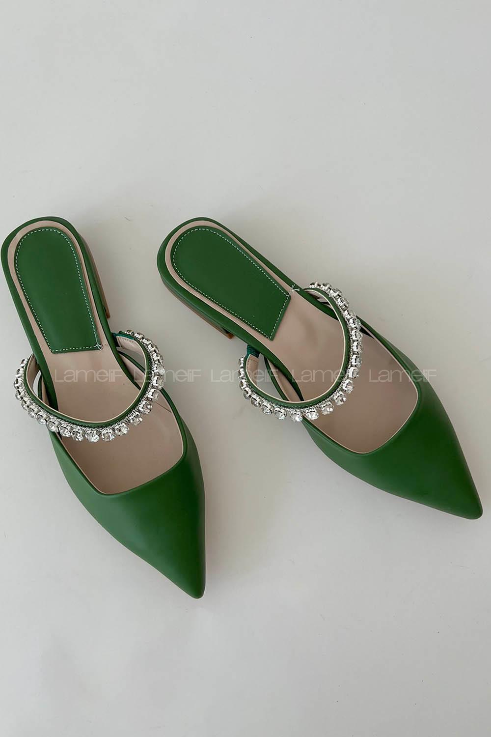 Green Heeled Shoes