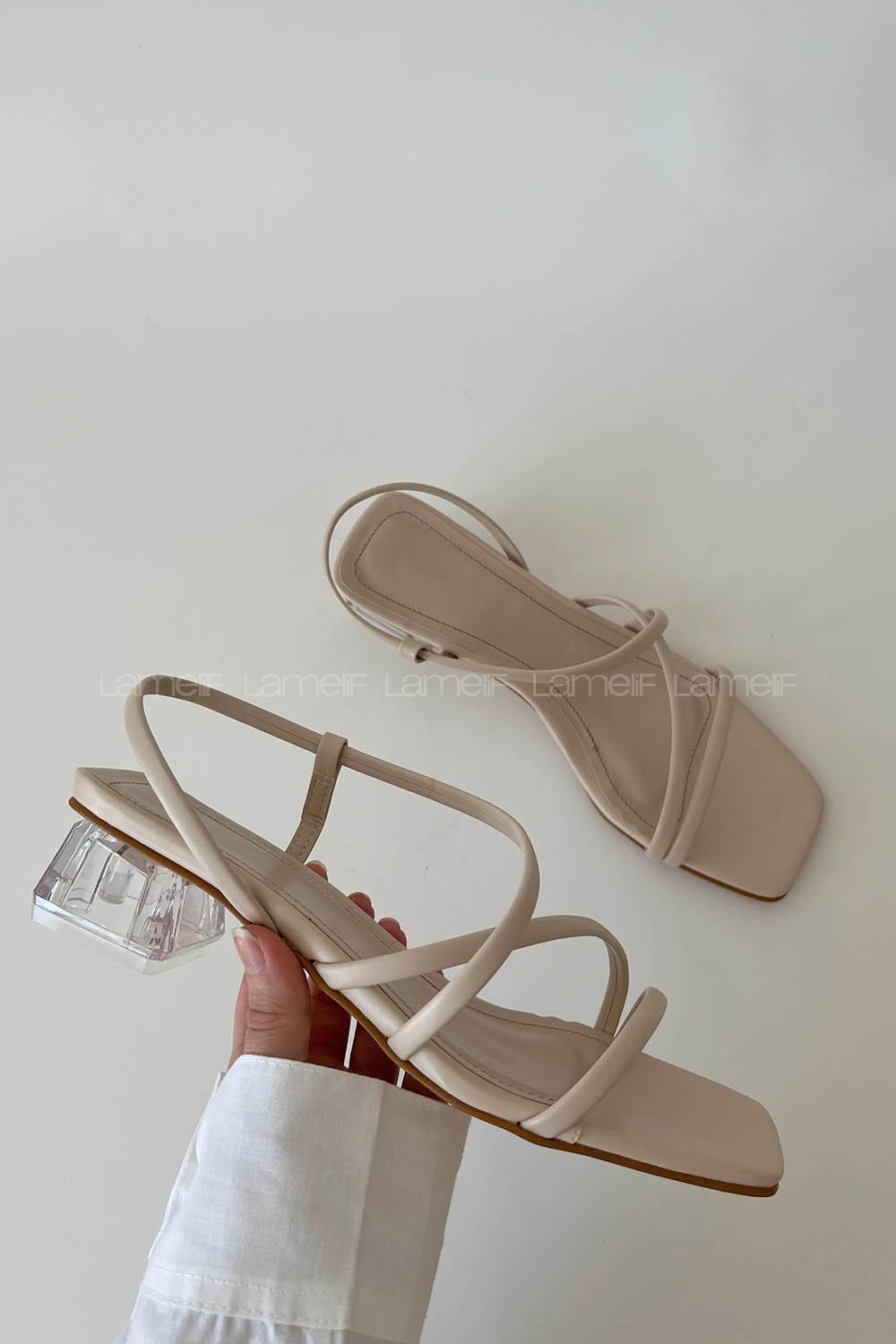 Beige Heeled Shoes
