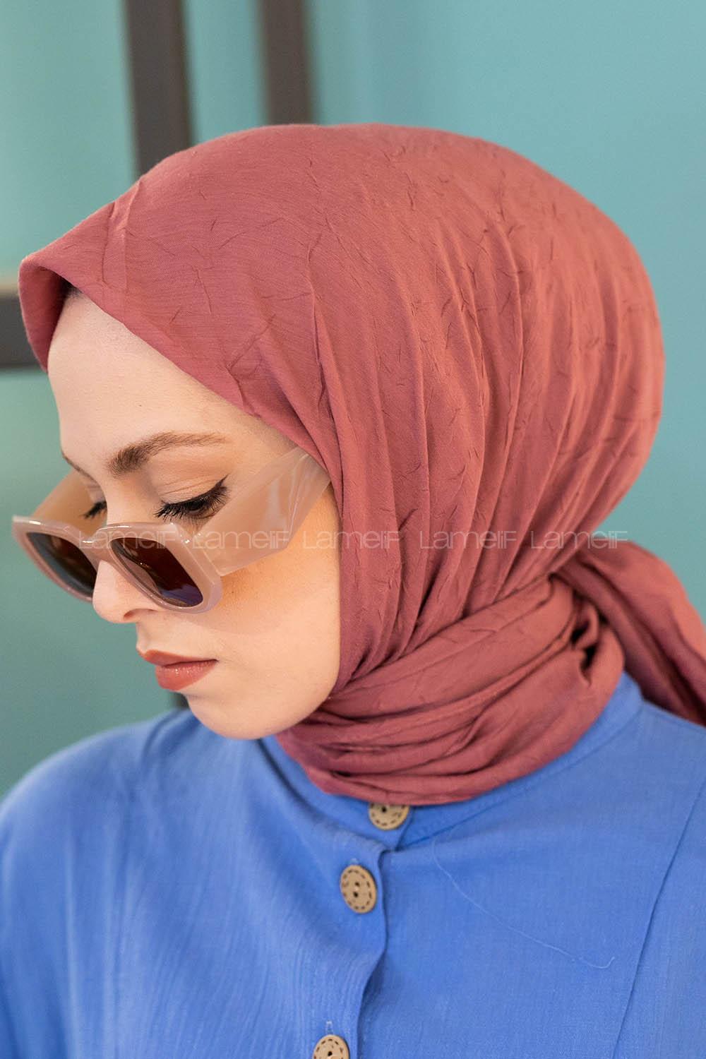 Modalamelif Bambu Eşarp Gül Kurusu