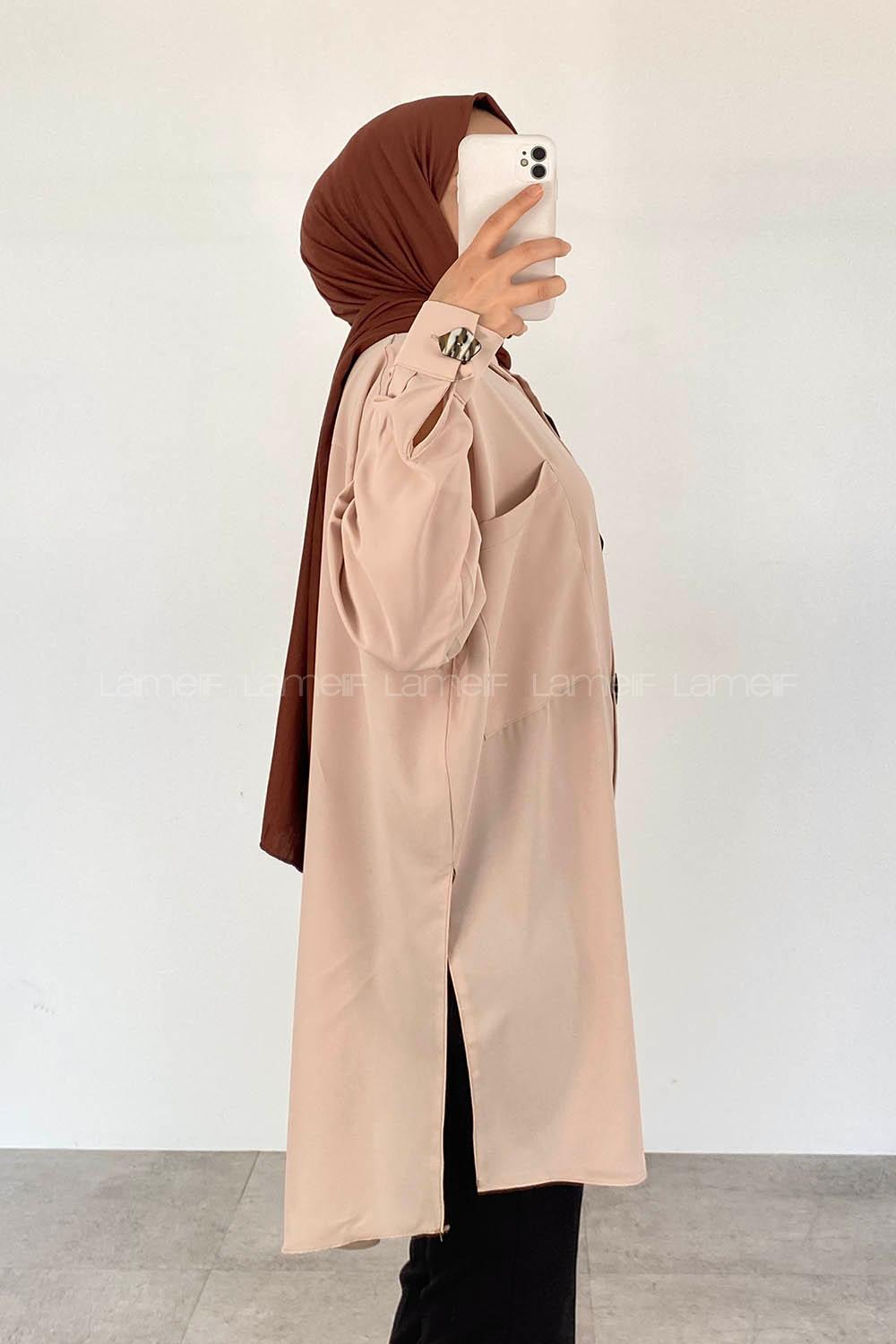 Modalamelif Tek Cepli Ayrobin Gömlek Taş