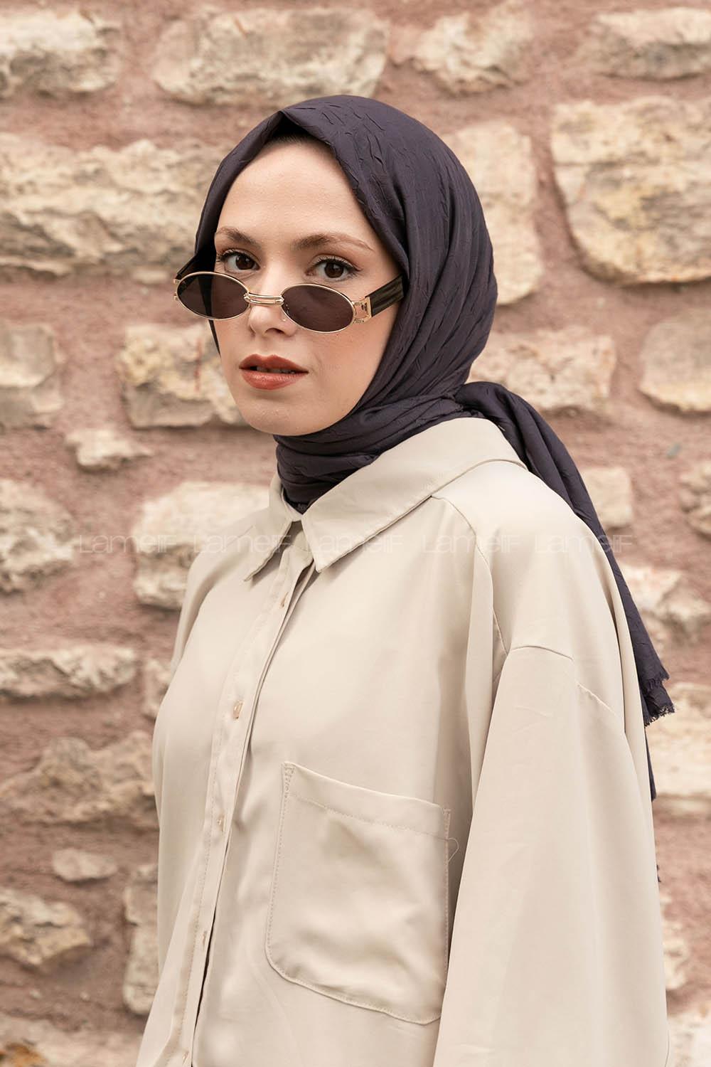 Lamelif Bambu Şal Antrasit