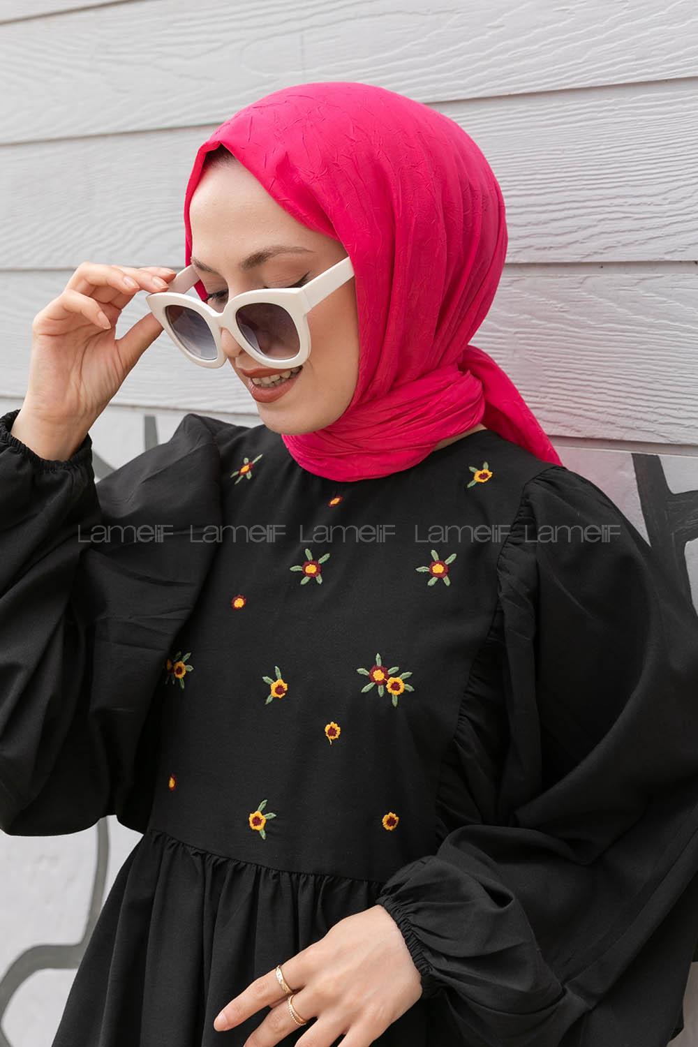 Lamelif Bambu Şal Fuşya