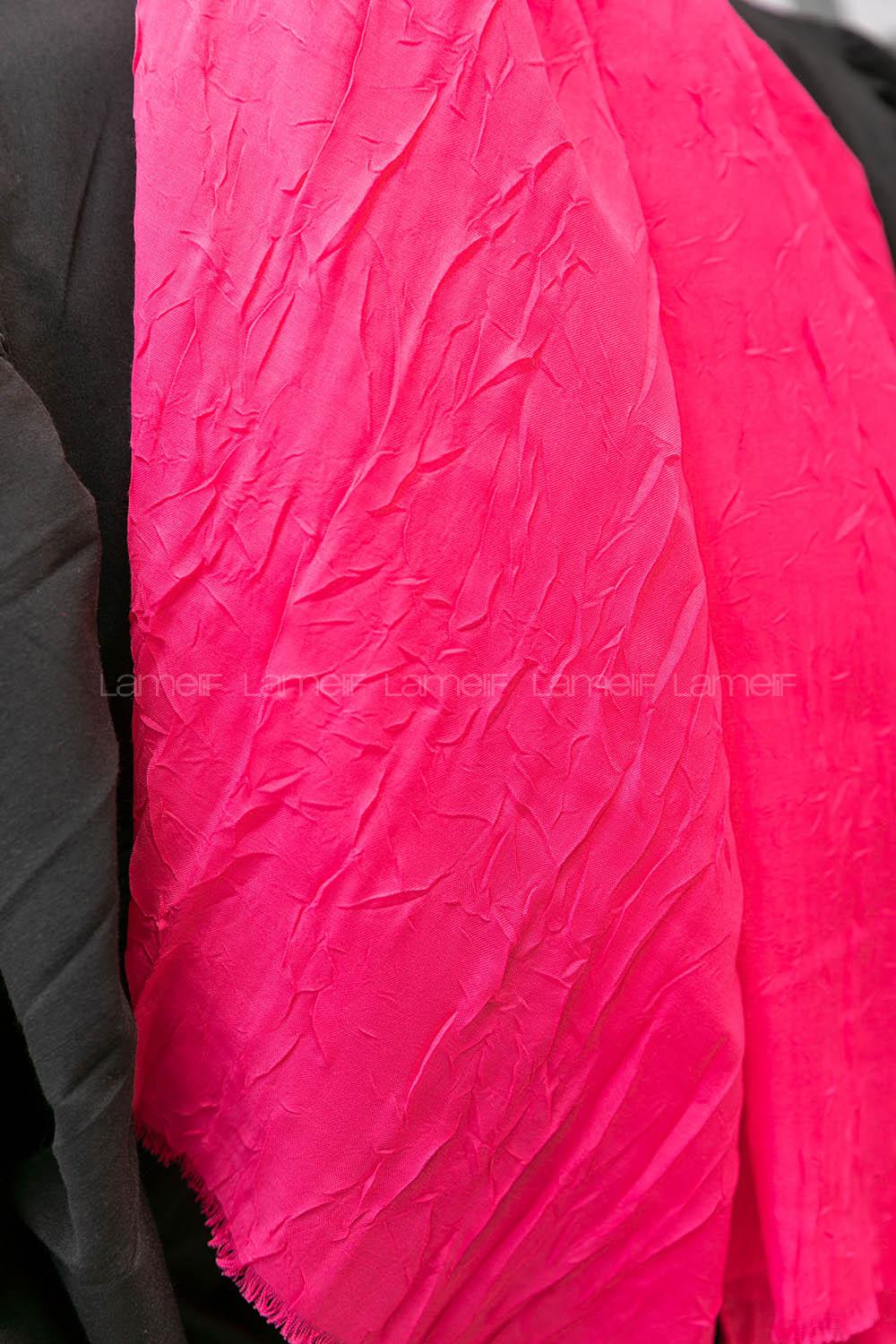 Lamelif Bambu Şal Fuşya