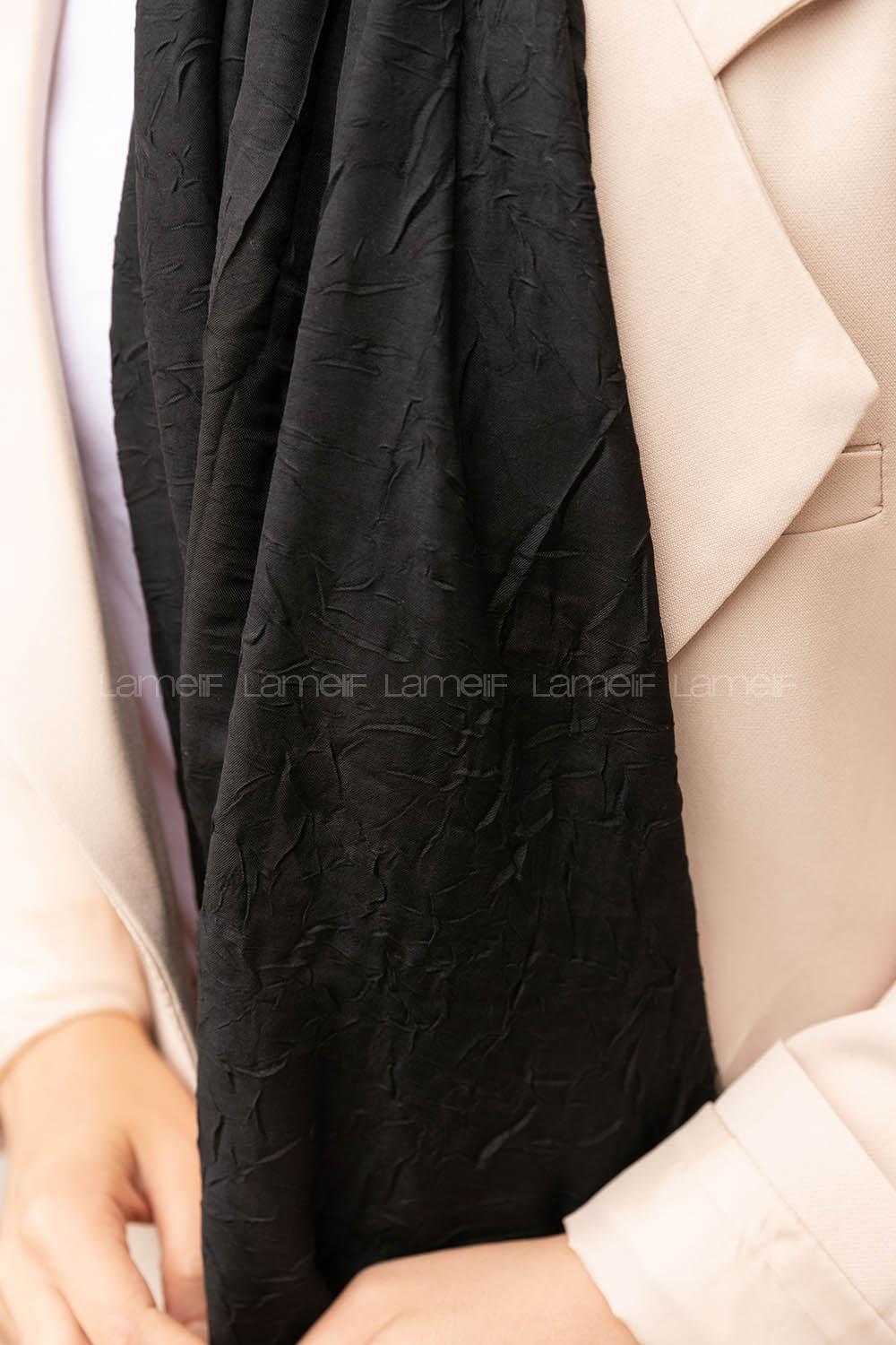 Lamelif Bambu Şal Siyah