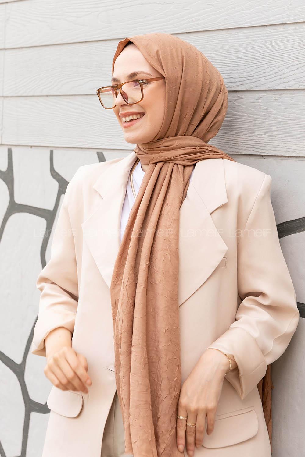 Lamelif Bambu Şal Camel