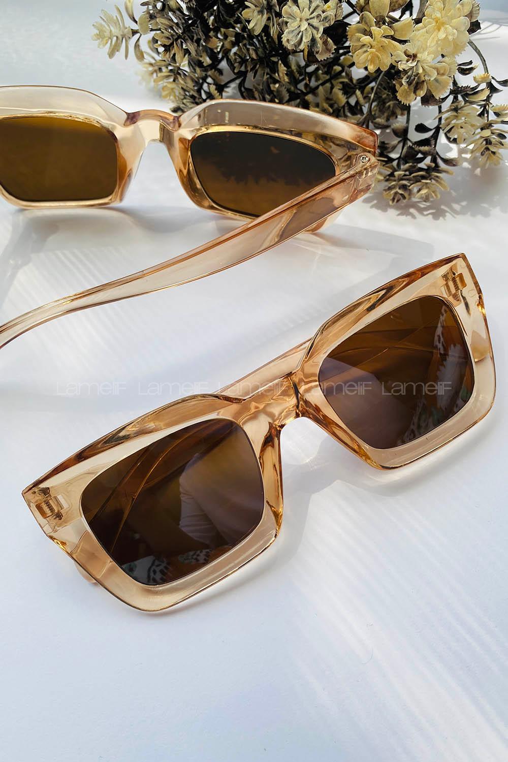 Brown With Milk Glasses