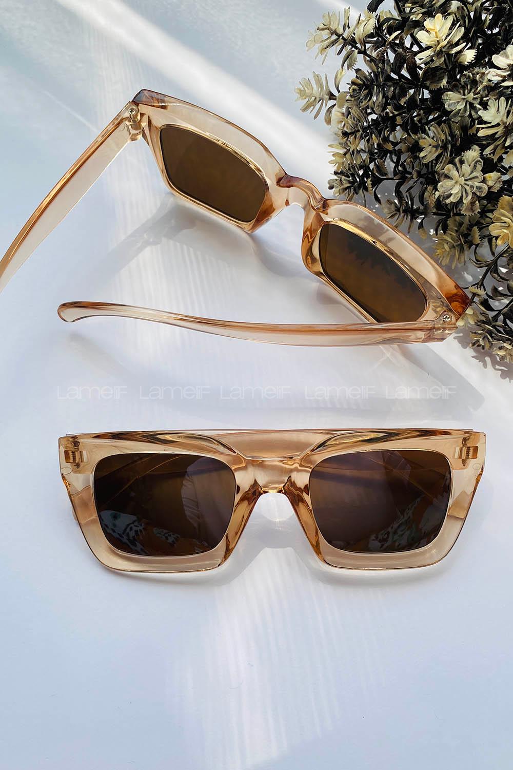 Brown With Milk Glasses