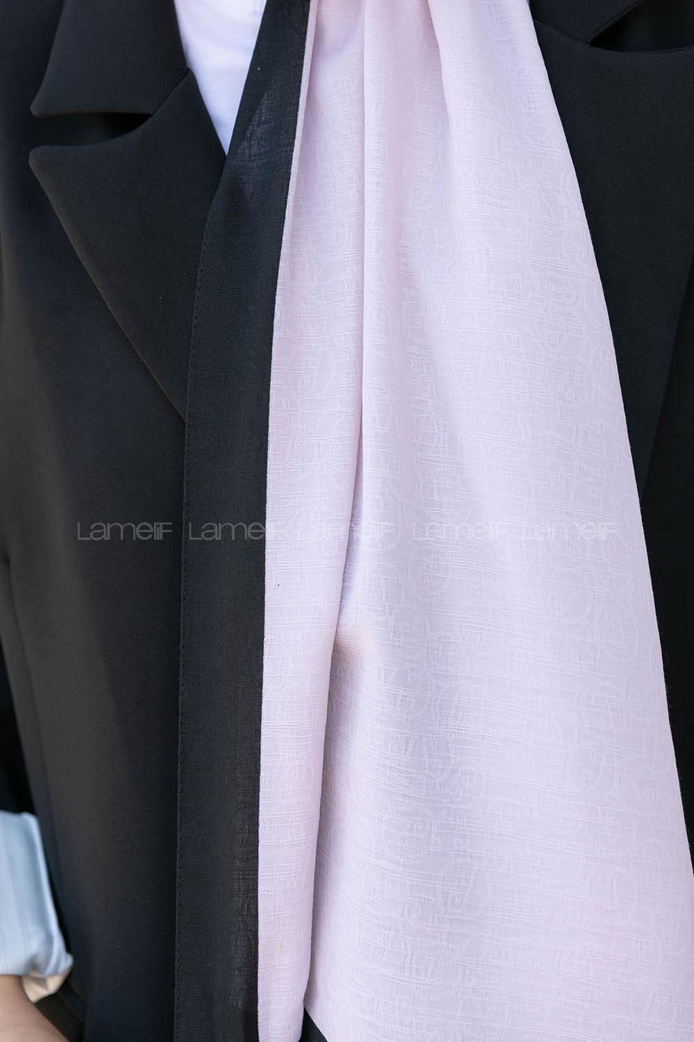 Modalamelif Açık Taş Monogram Şal