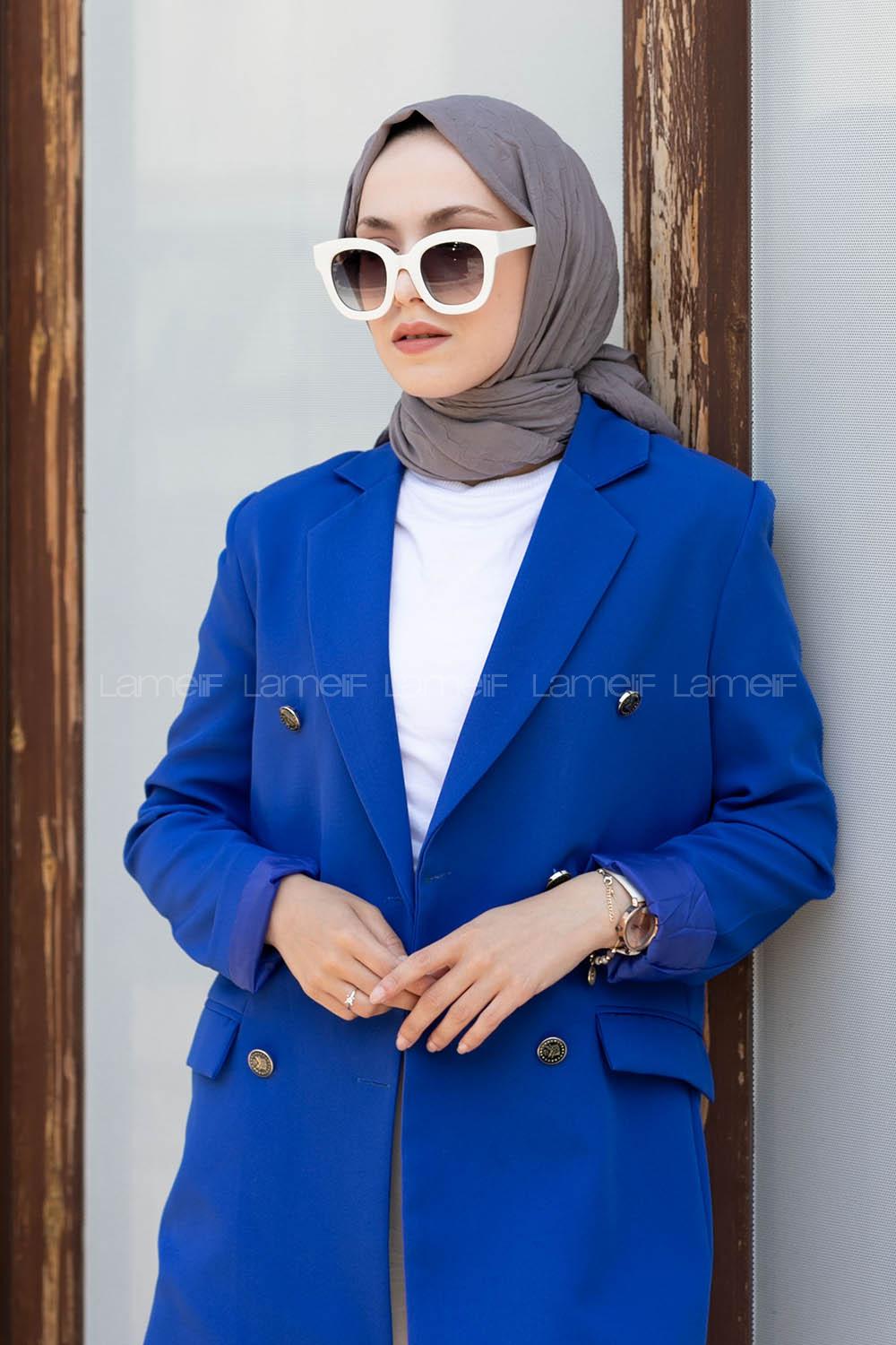 Gray Cotton Fabric Straight Shawl