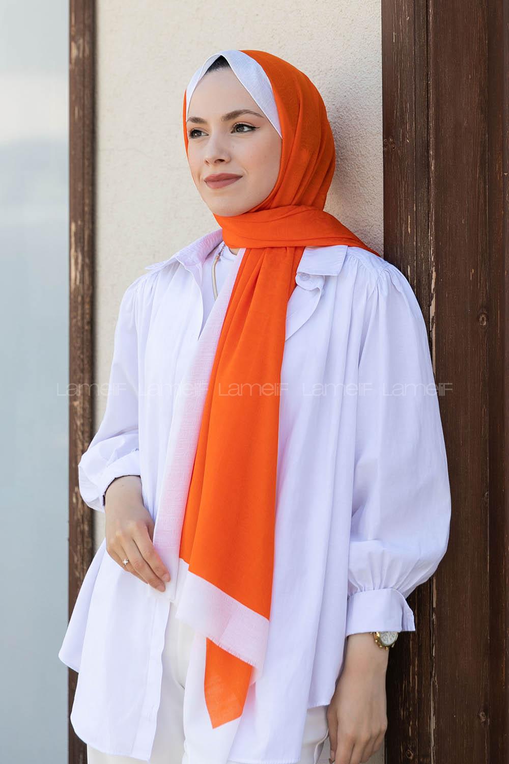 Modalamelif  Monogram Şal Oranj