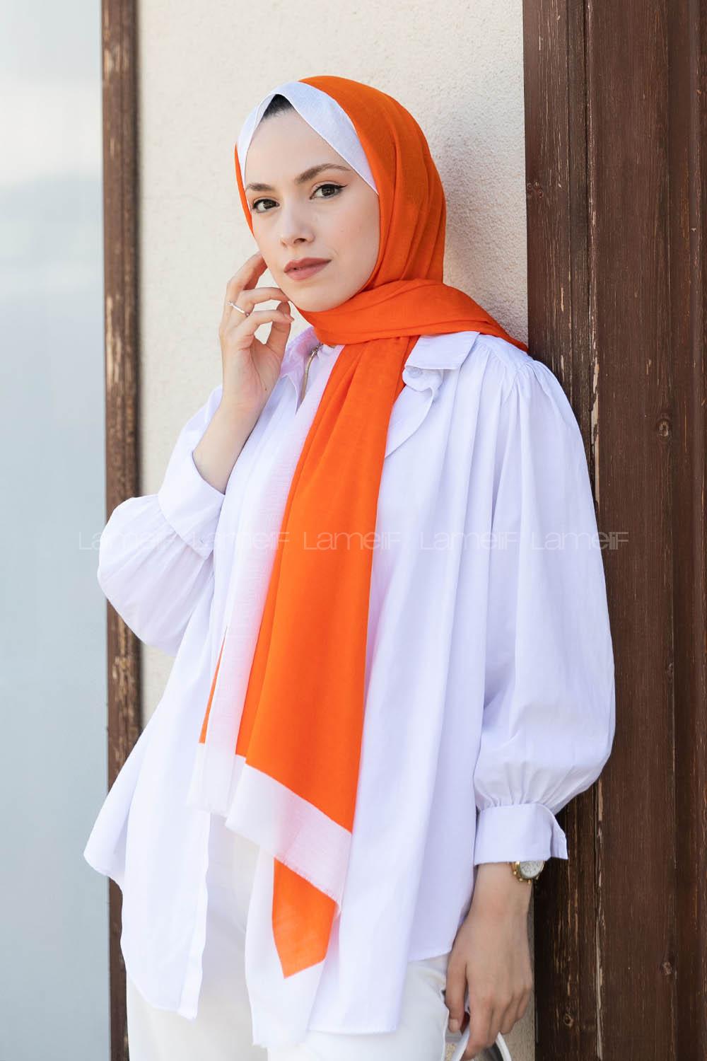 Modalamelif  Monogram Şal Oranj