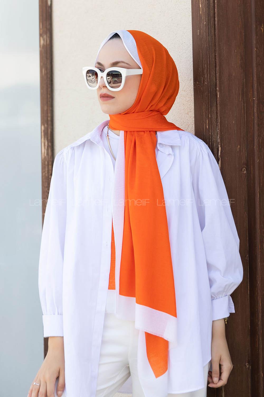 Modalamelif  Monogram Şal Oranj