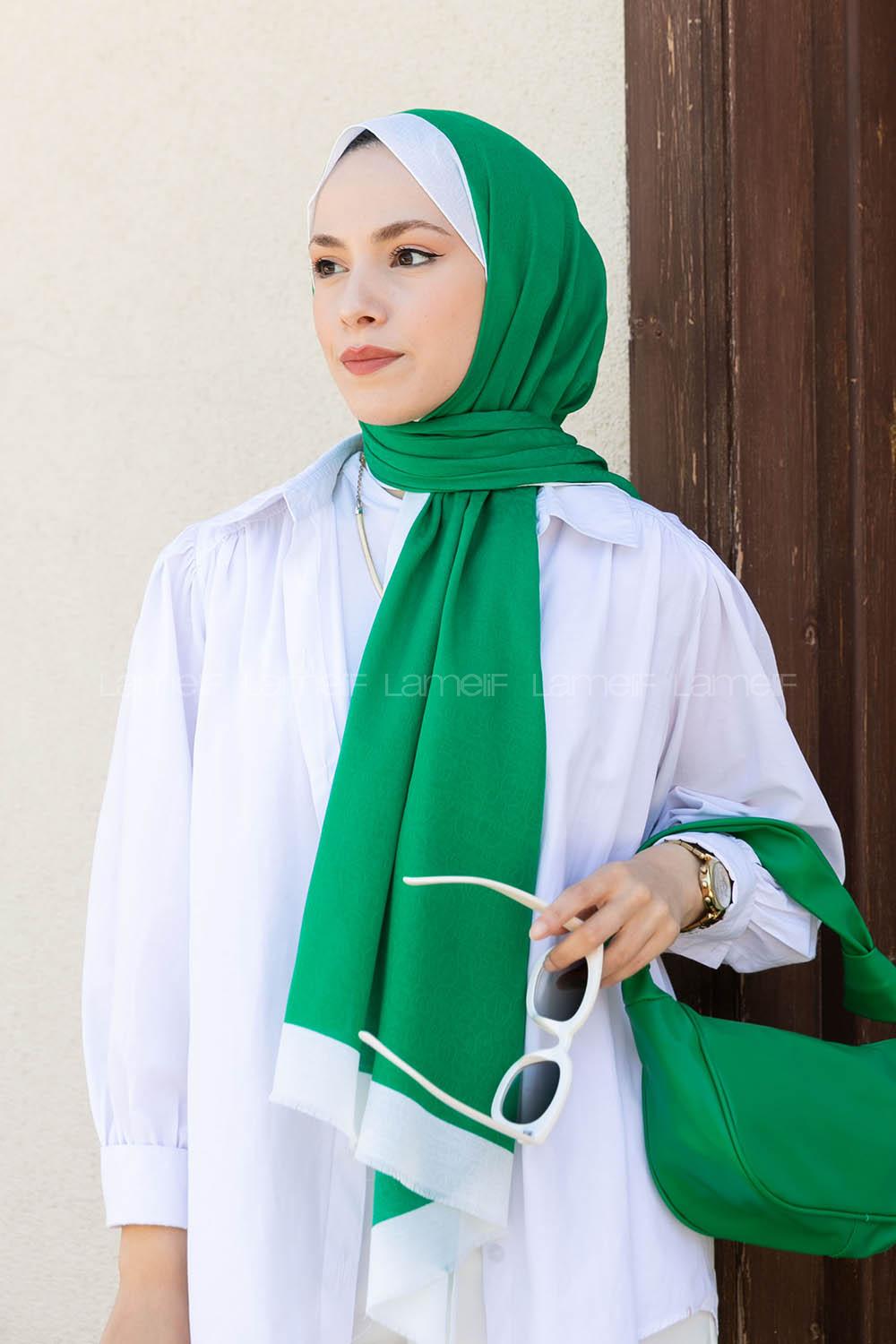 Modalamelif Monogram Şal Yeşil