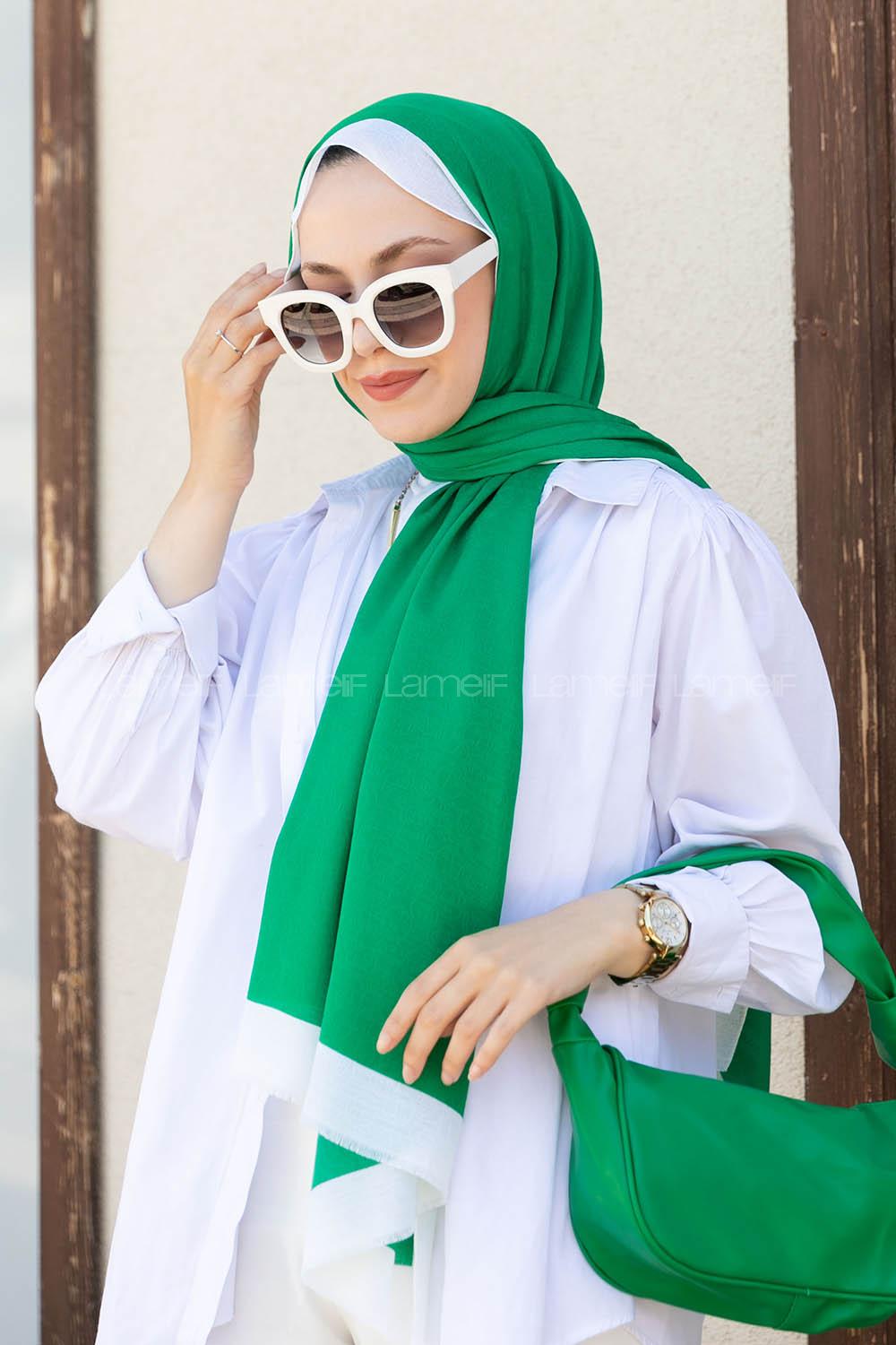 Modalamelif Monogram Şal Yeşil