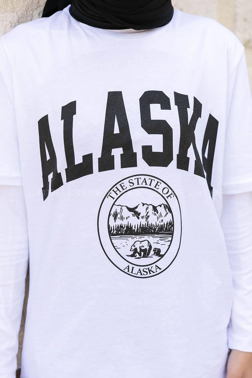 White Crew Neck Short Arm Cotton Printed T-shirt