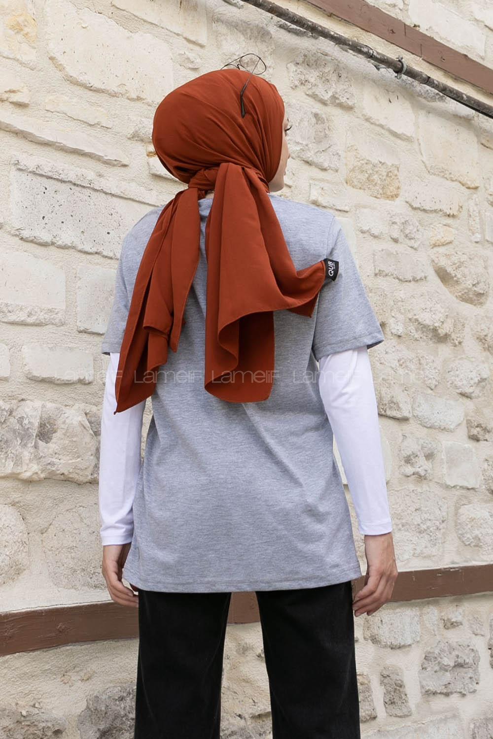 Gray Crew Neck Short Arm Cotton Printed T-shirt