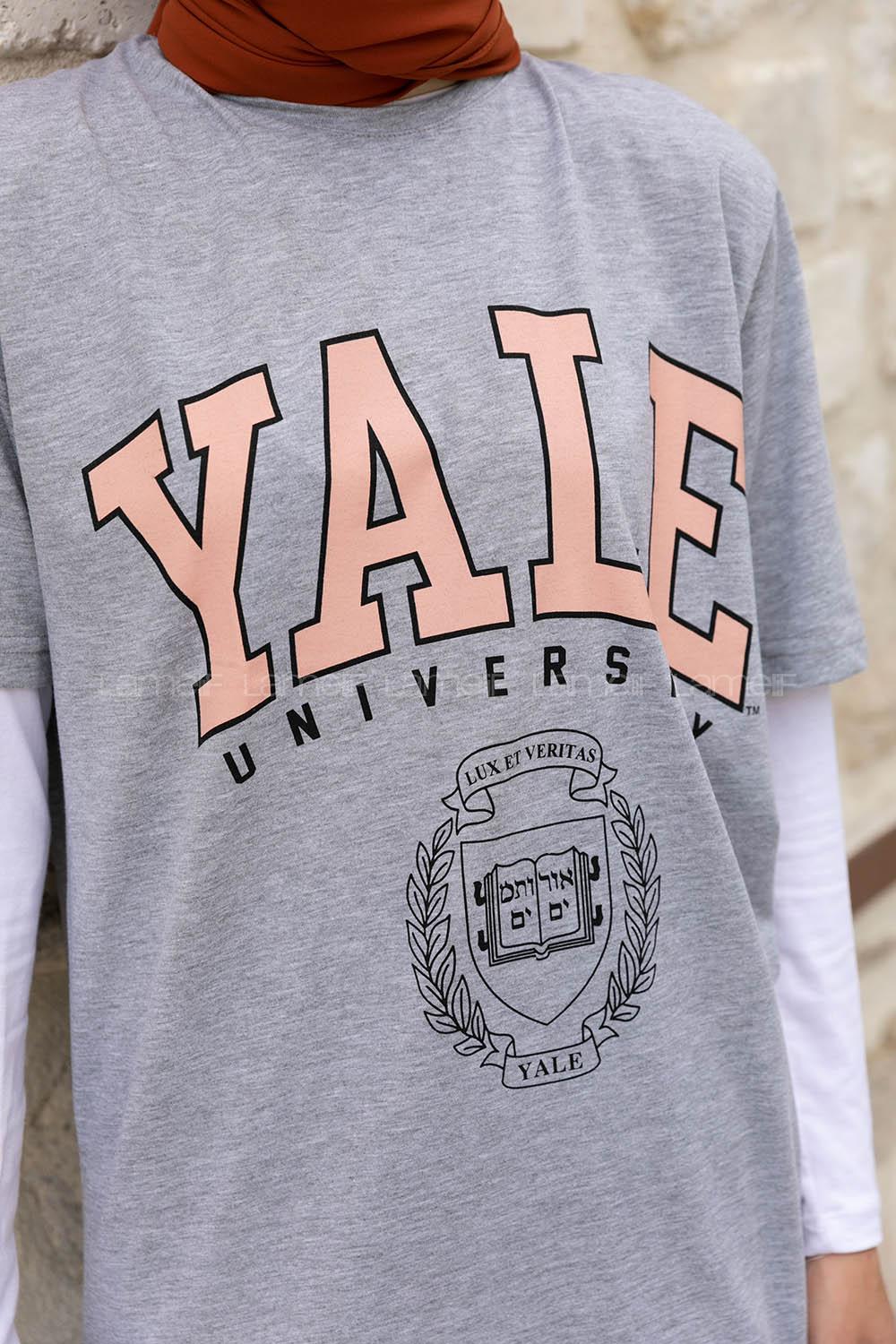 Gray Crew Neck Short Arm Cotton Printed T-shirt