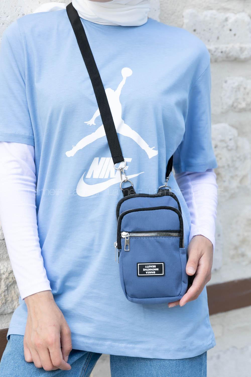 Blue With Suspenders Kumas Hand Bag Bag