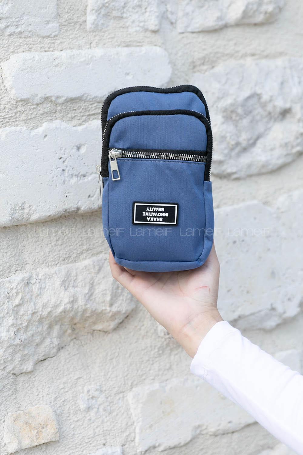 Blue With Suspenders Kumas Hand Bag Bag
