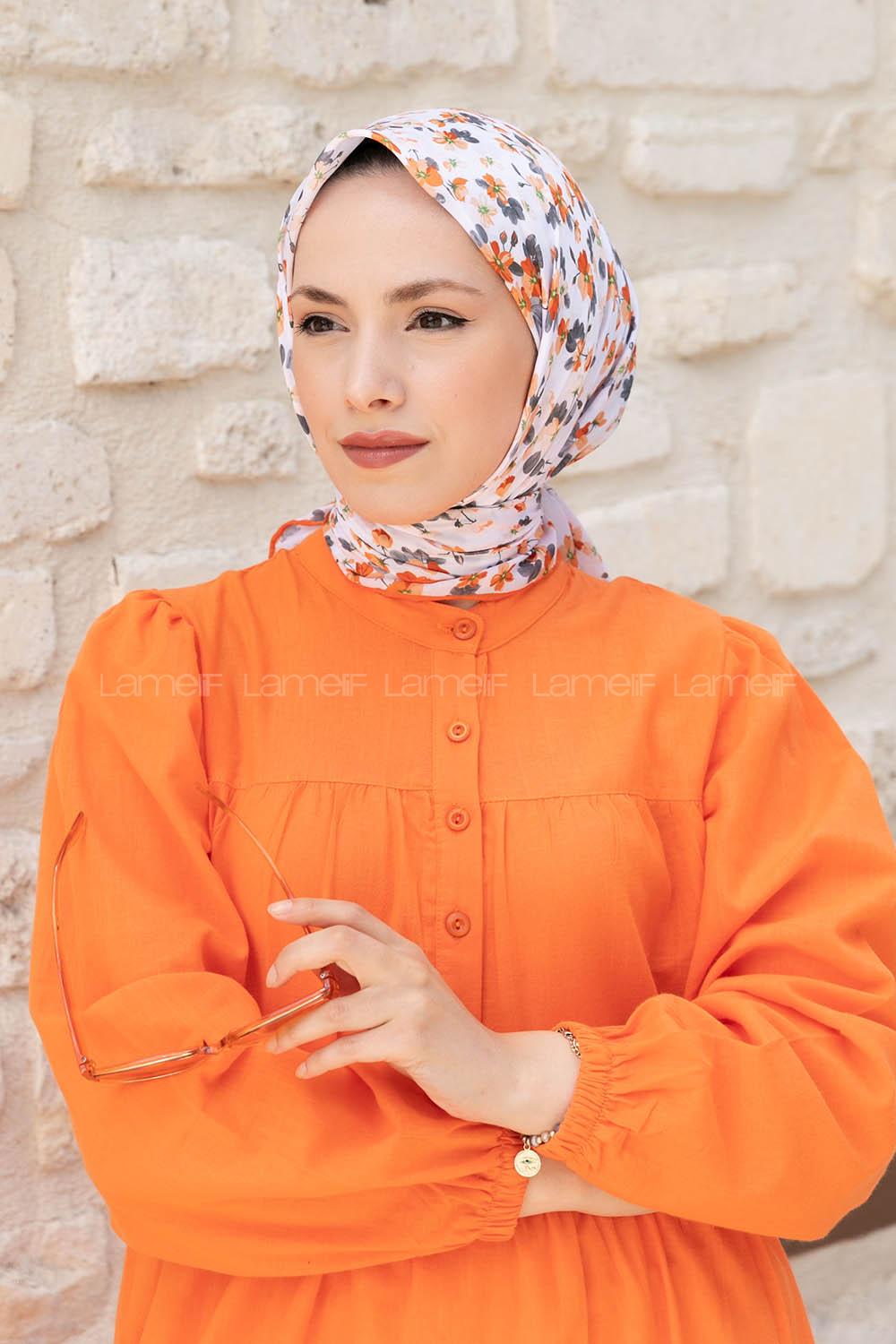 Broken Pearl Cotton Fabric Straight Shawl