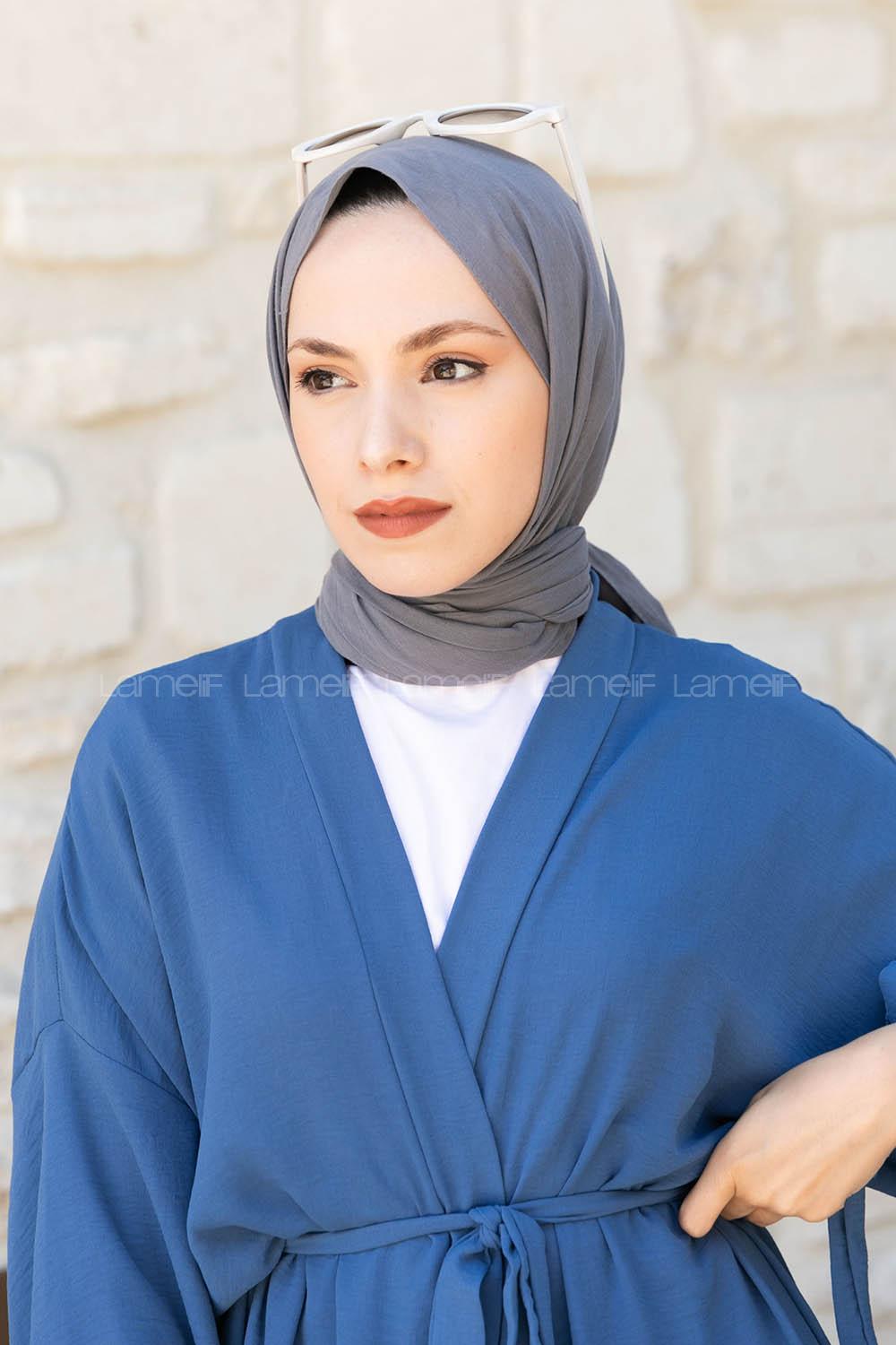 Lamelif Füme Pamuk Vual Şal