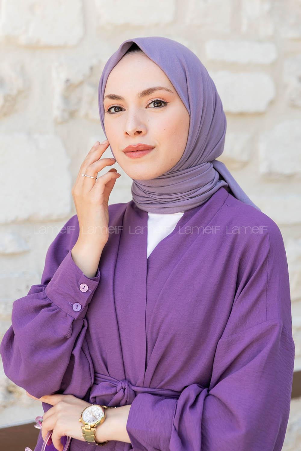 Syringa Combed Fabric Straight Scarf