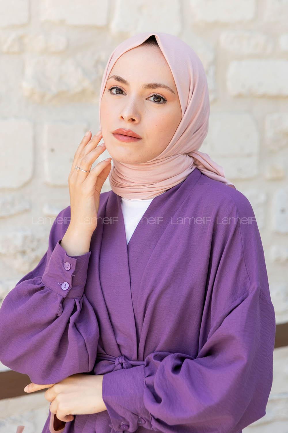 Powder Combed Fabric Straight Scarf